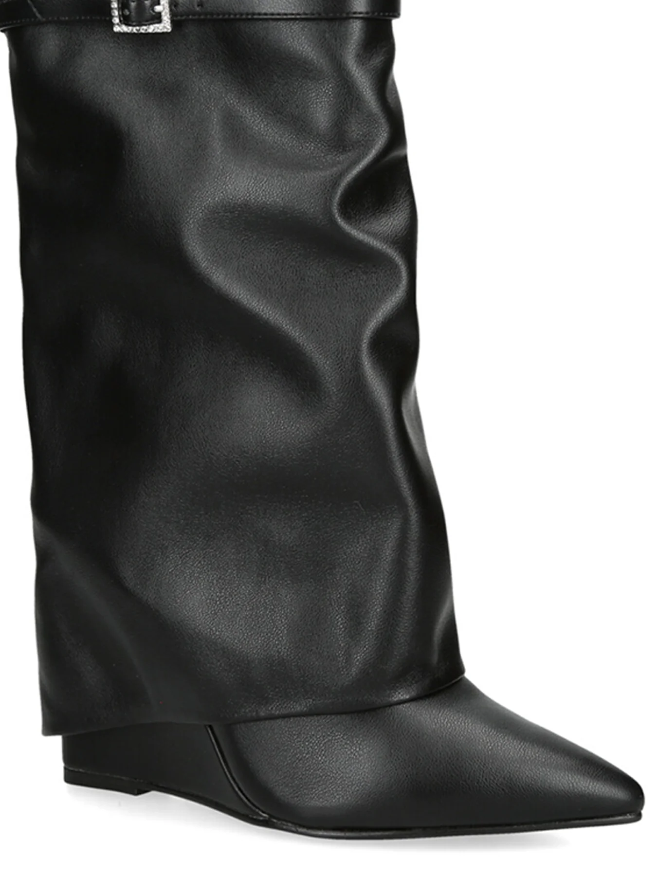 Shocker Heeled Boots Black - Image 4