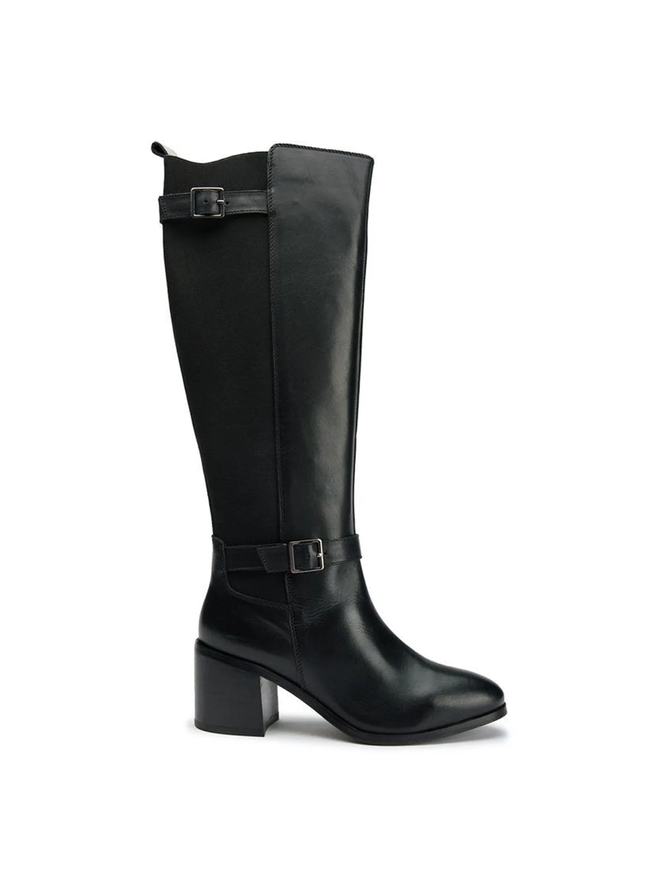 Gotta Elasticated Knee High Boots Black