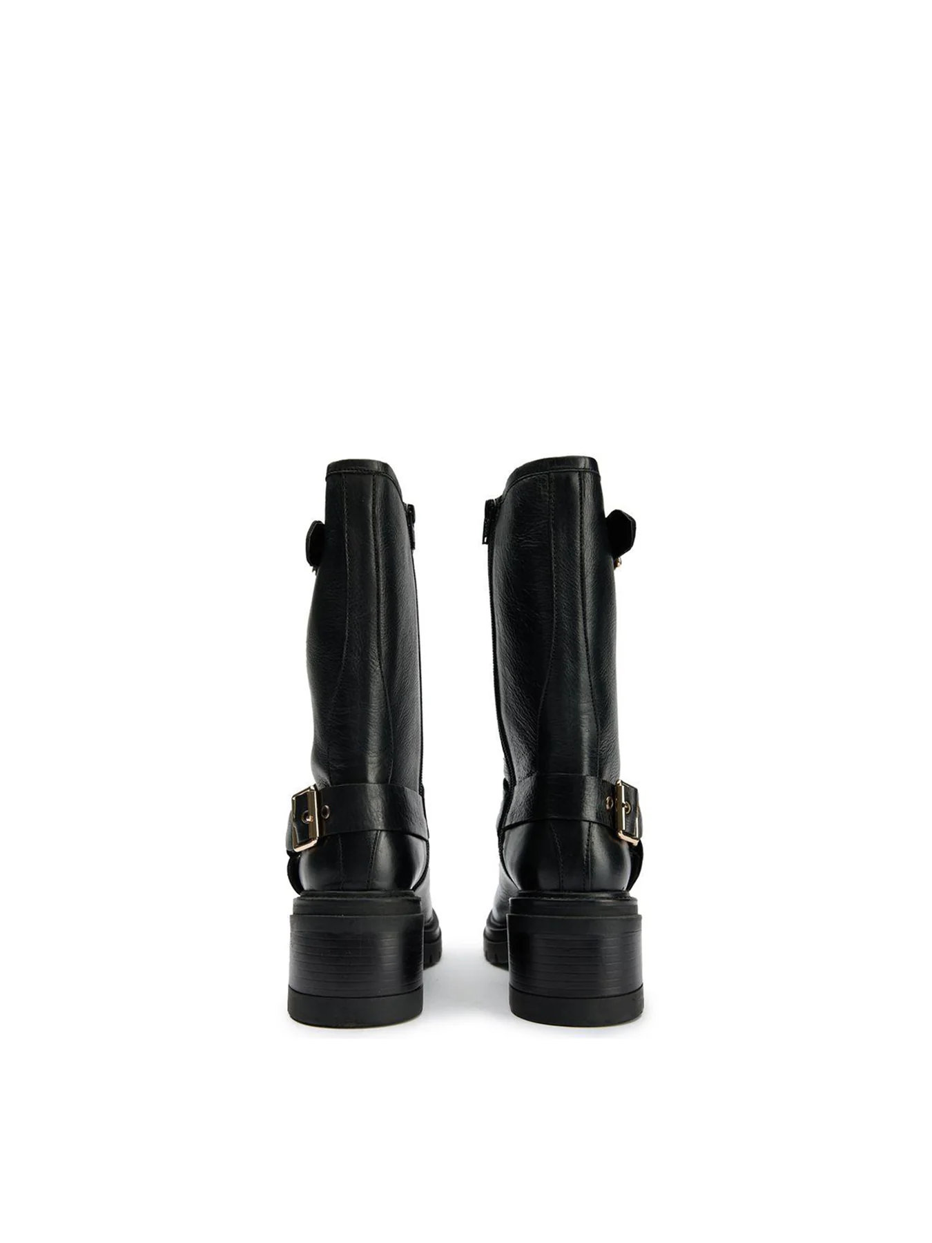 Grunge Biker Boots Black - Image 4