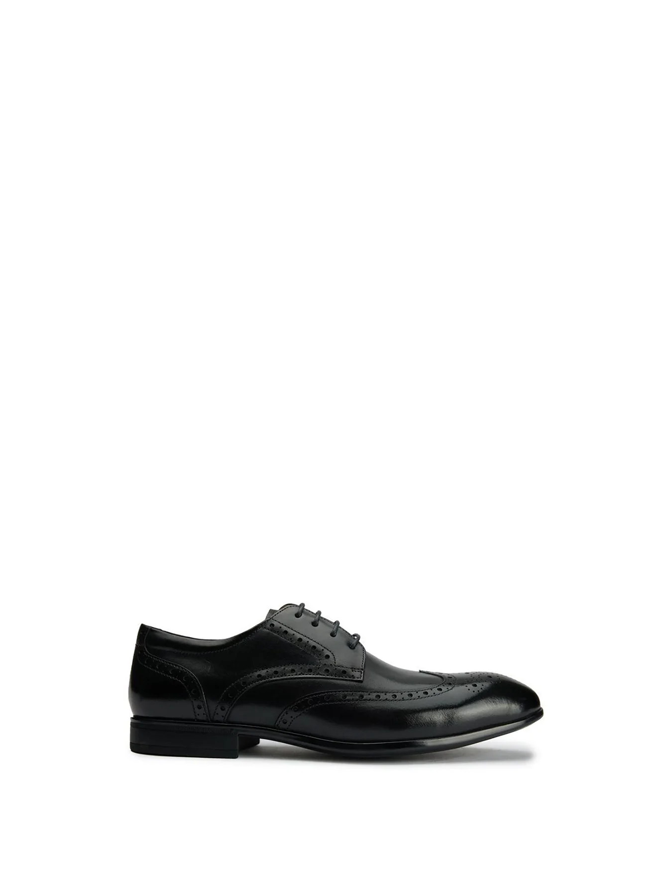 Wide Fit Brogue Shoes Black