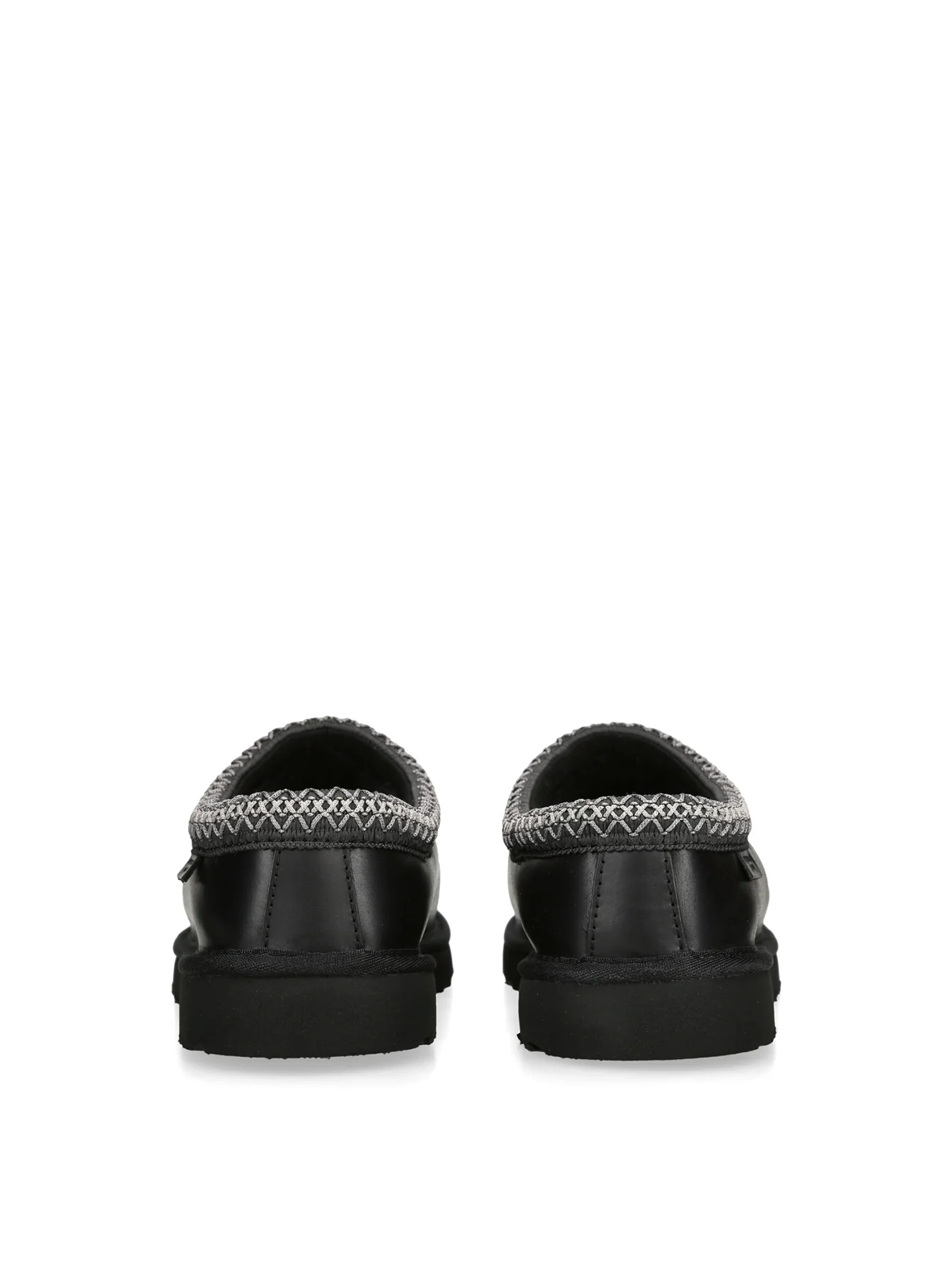 Men’s Tasman Leather Slippers Black - Image 3