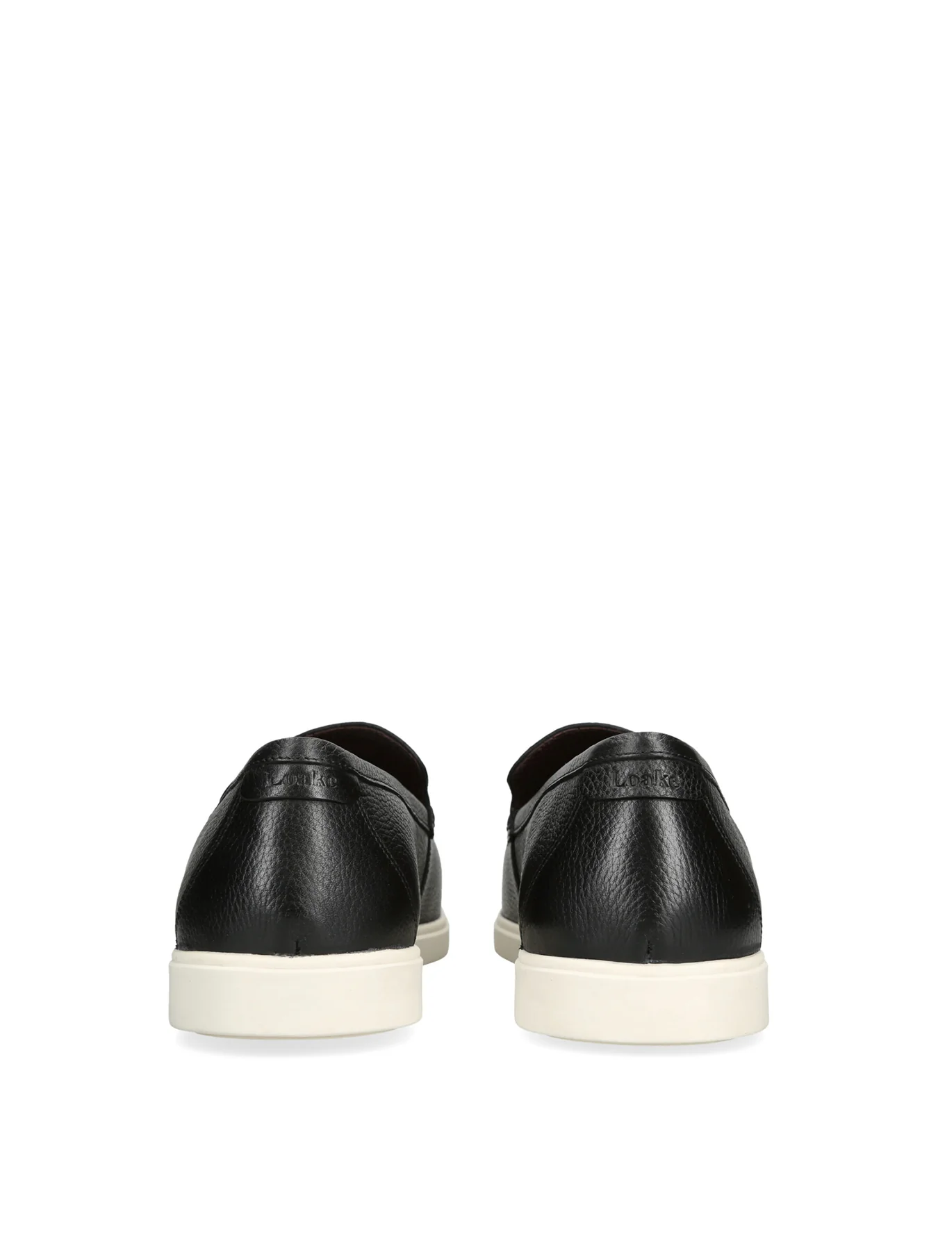 Tuscany Grain Leather Loafers Black - Image 3