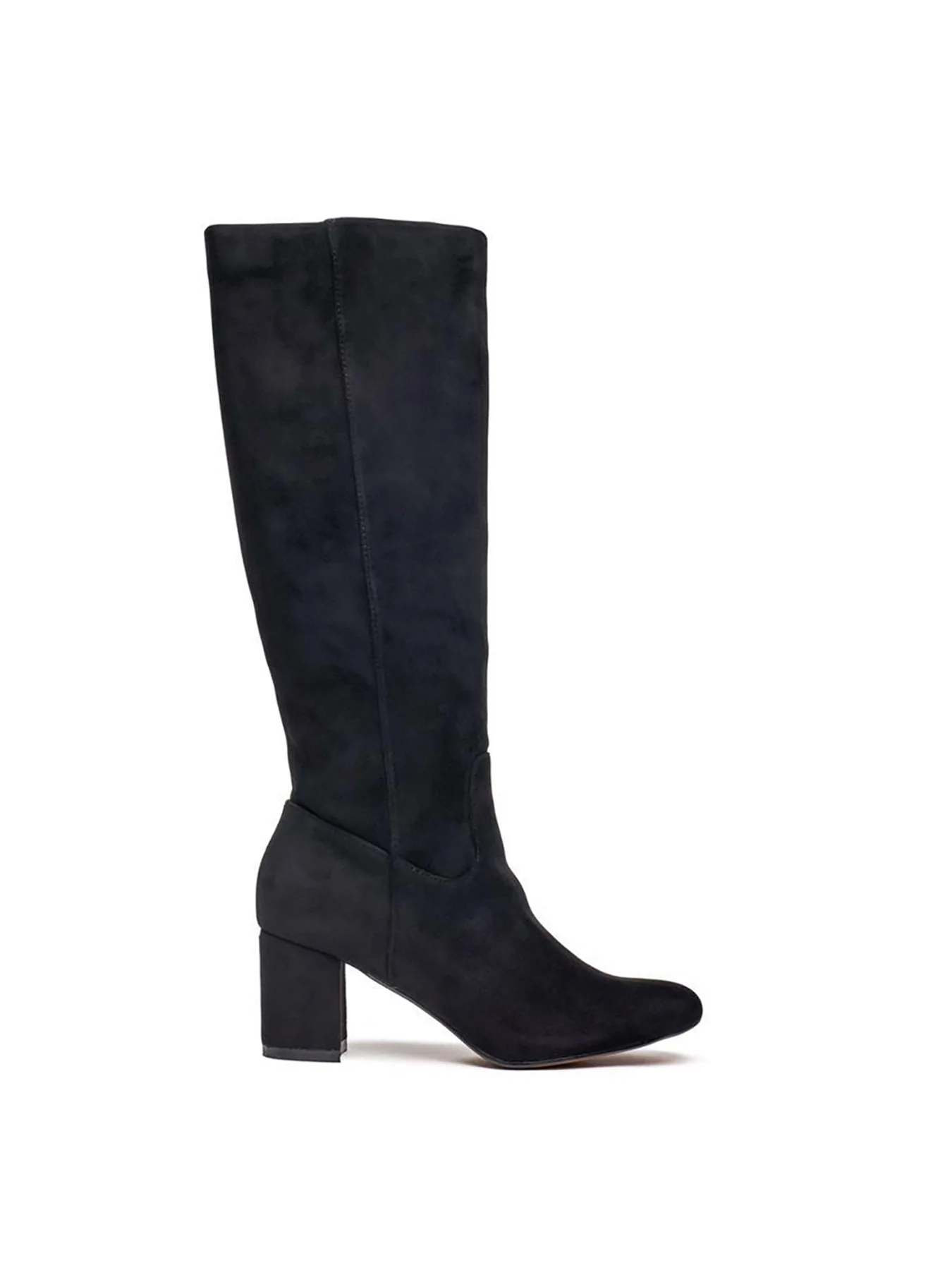 Vegan Avocado Knee High Boots Black