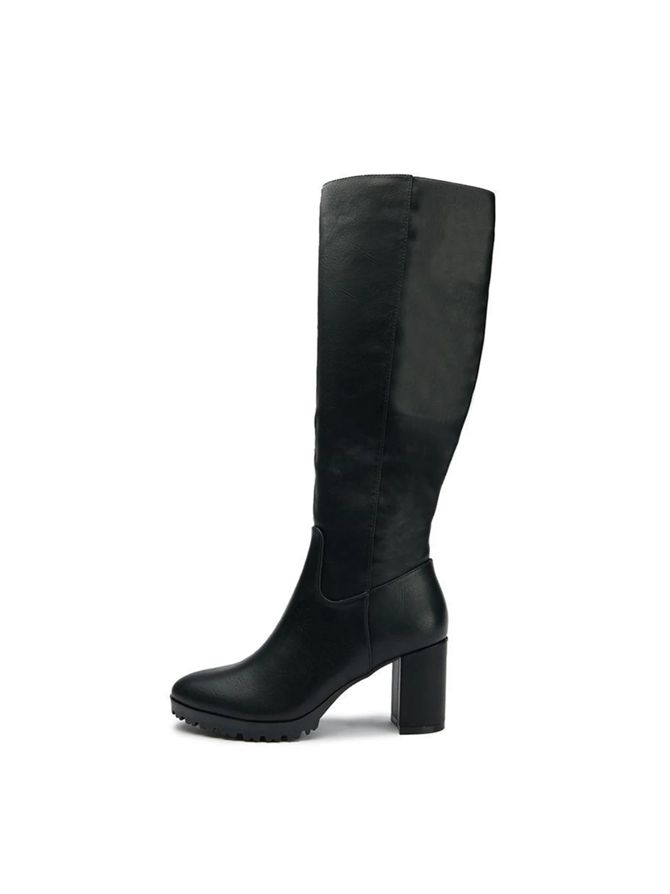 Vegan Edamame Knee High Boots Black - Image 2