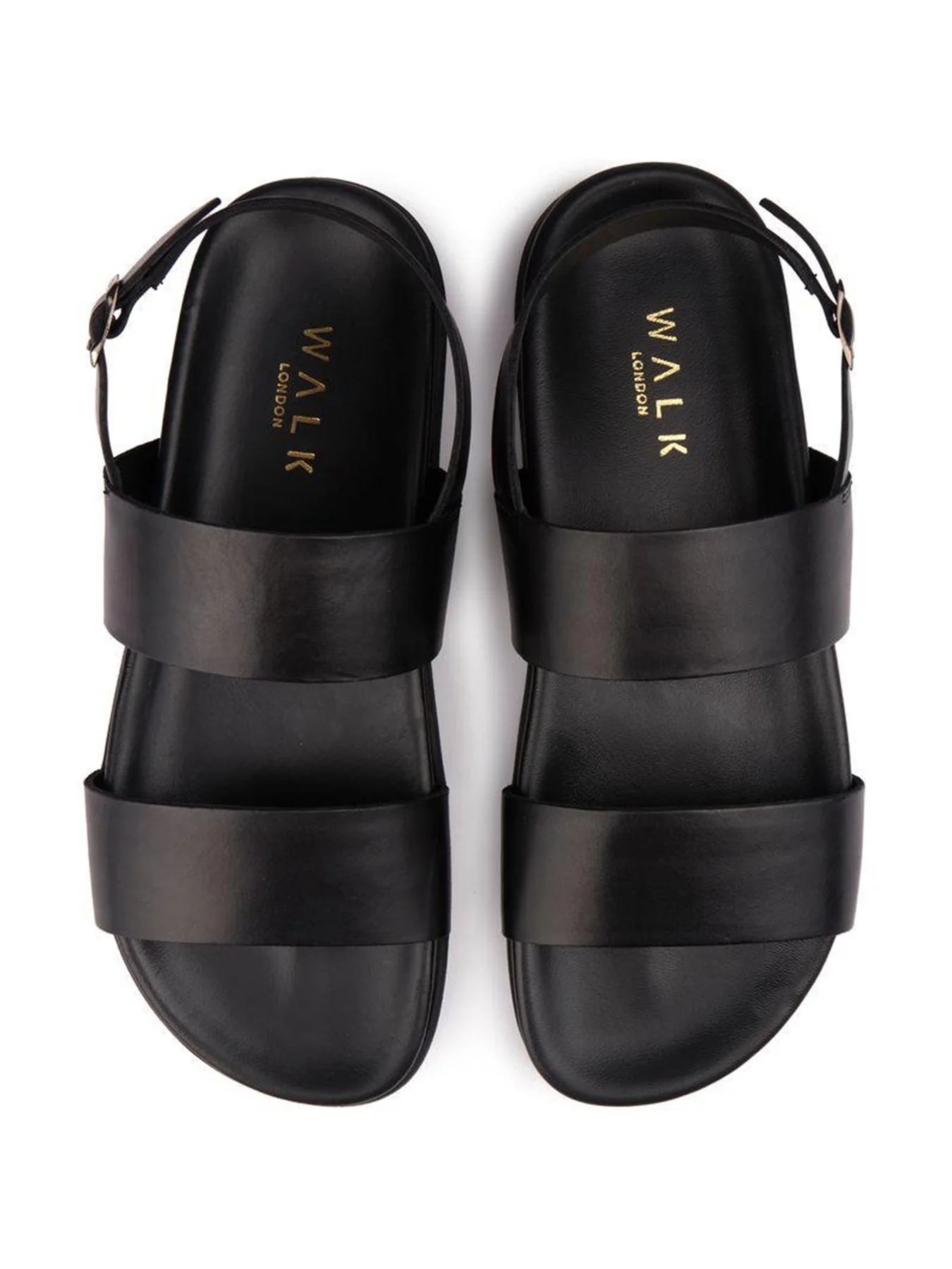 Jackson Leather Sandals Black - Image 2