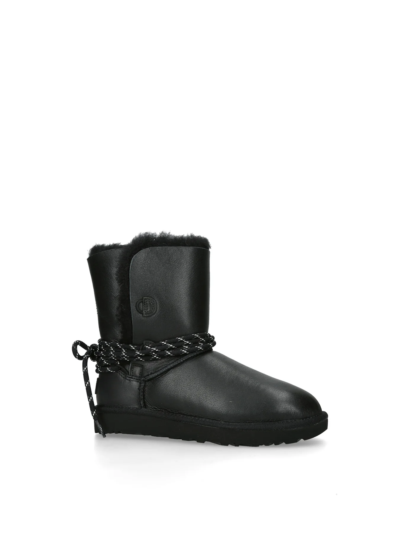 Womens Bailey Tie Boots Black