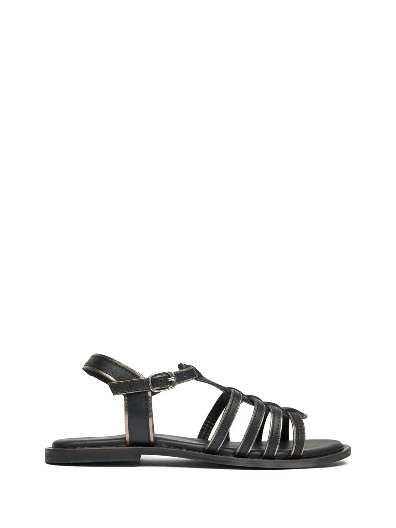 Demi Gladiator Sandals Black Pewter