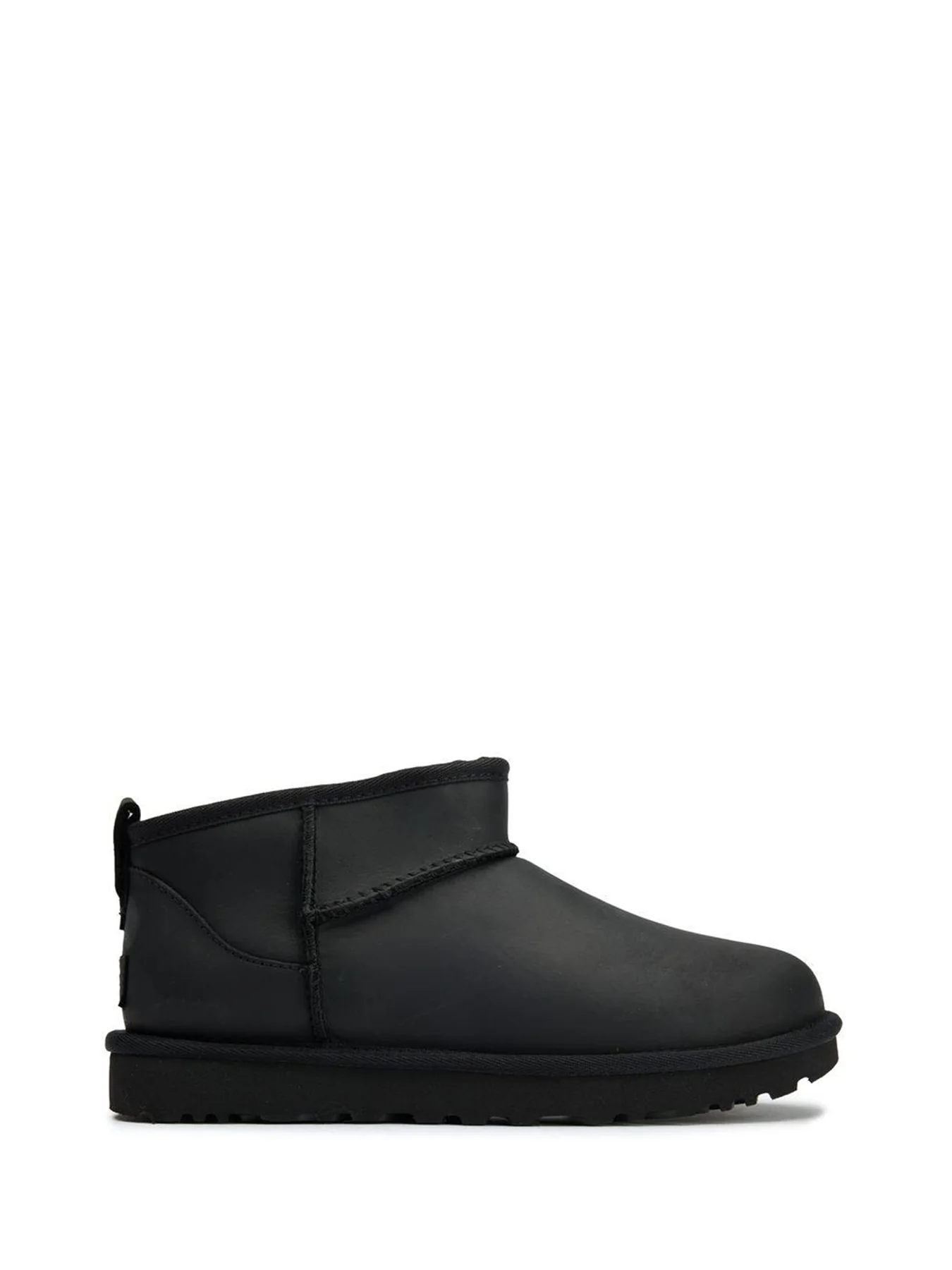 Classic Ultra Mini Leather Boots Black