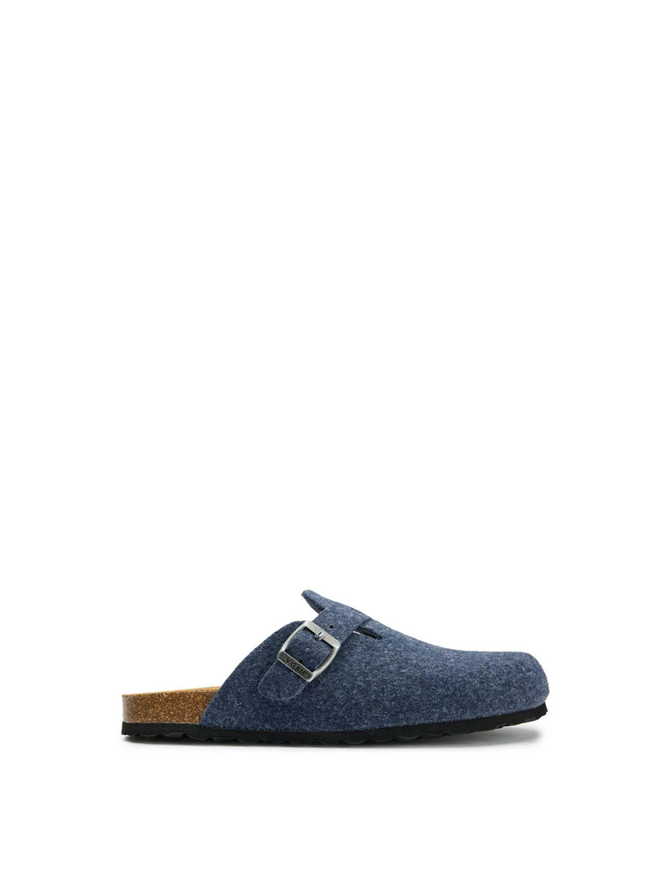 Vegan Taro Comfort Recycled Felt Footbed Slippers Blue