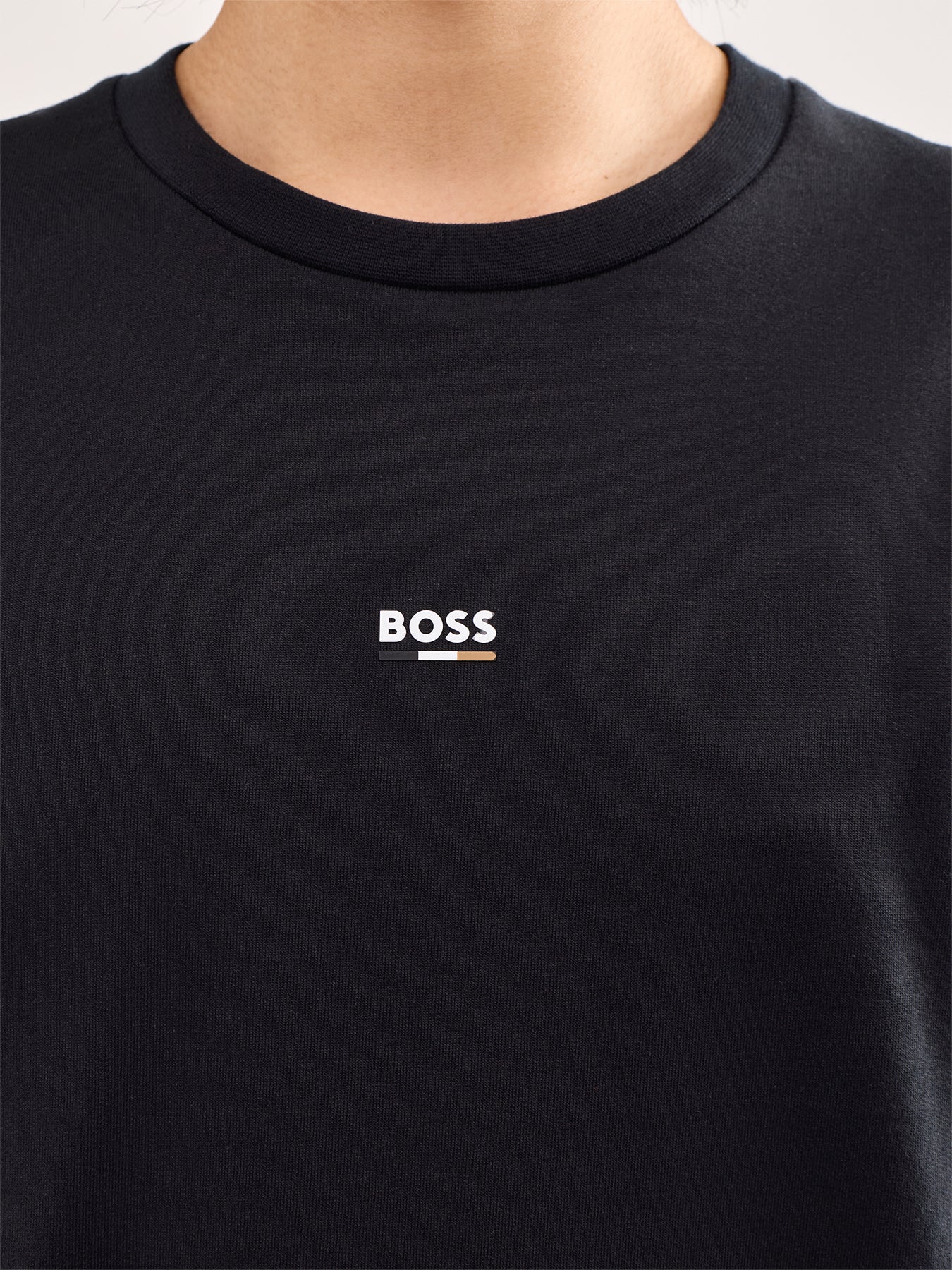Iconic Cotton Sweatshirt Black - Image 3