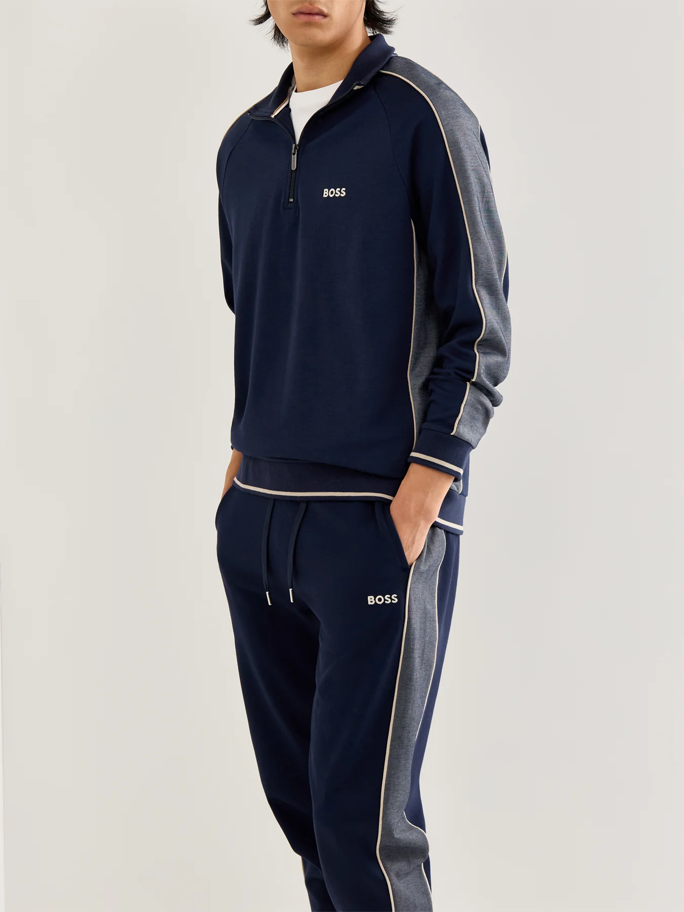 Tracksuit Cotton Jacket Dark Blue - Image 4
