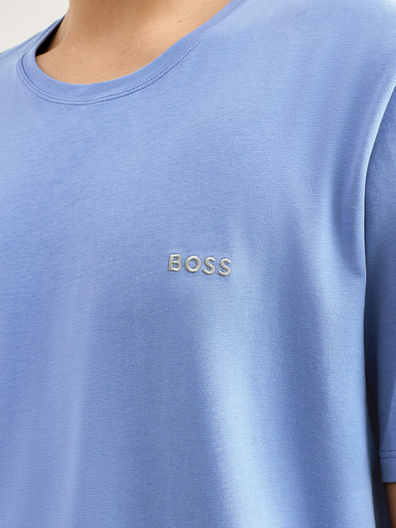 Waffle T Shirt Blue - Image 3