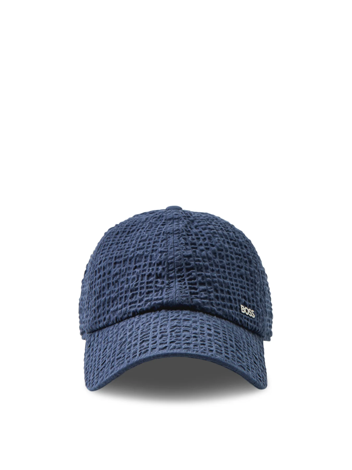 Seersucker Baseball Cap Navy