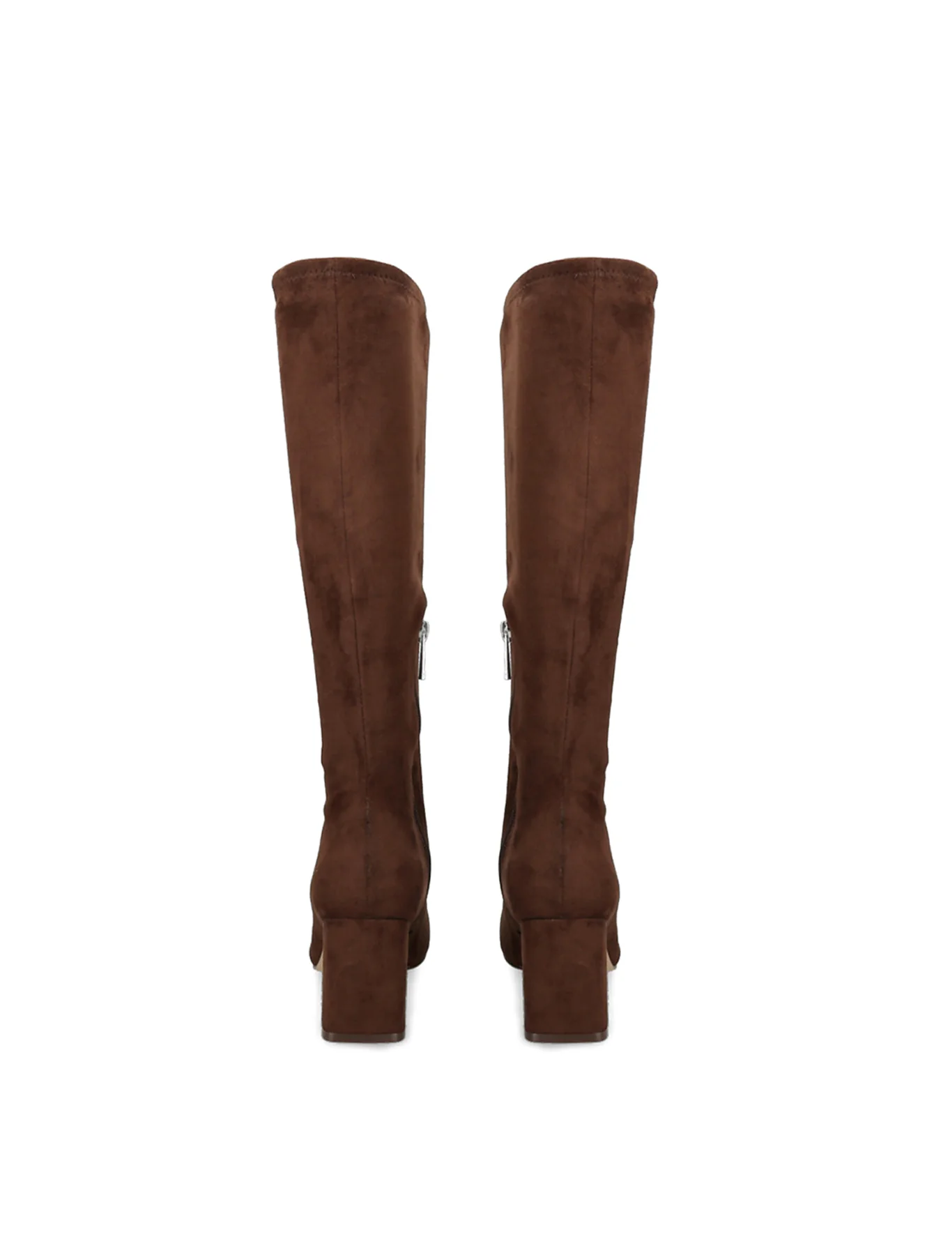 Holly Knee High Heeled Boots Brown - Image 2
