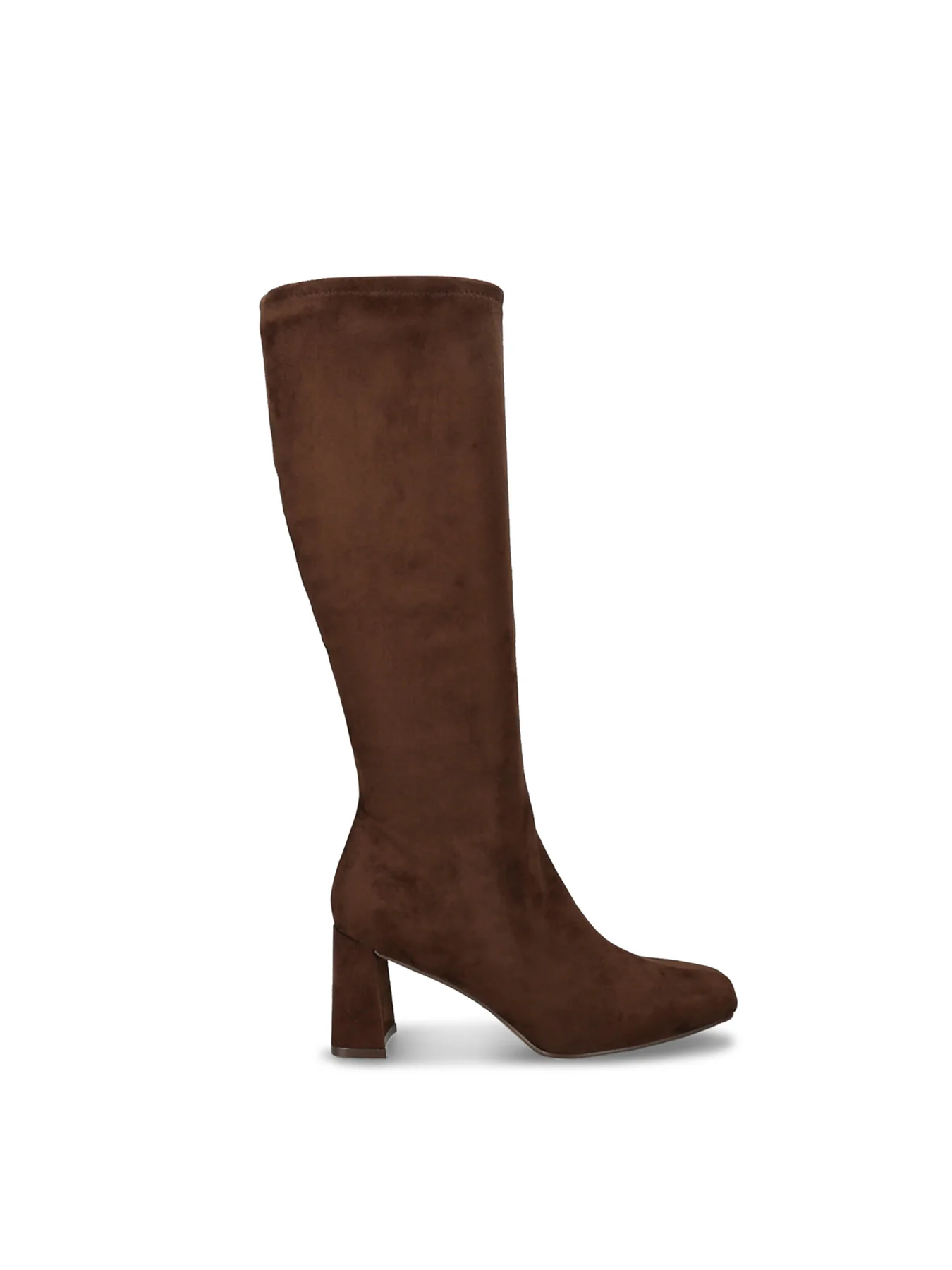 Holly Knee High Heeled Boots Brown - Image 3