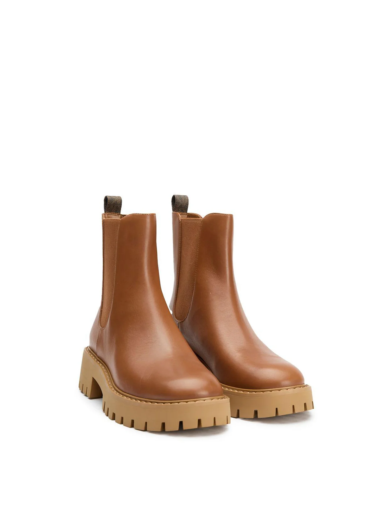 Asher Flat Bootie Boots Brown - Image 2