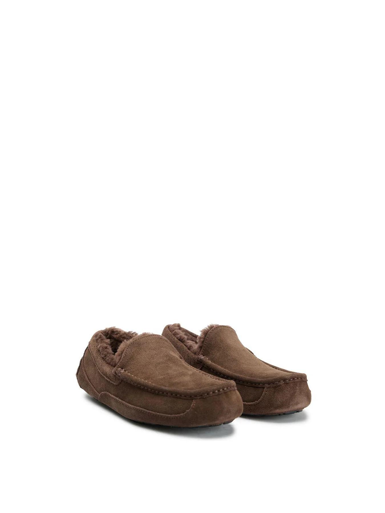 Mens Ascot Suede Slippers Espresso - Image 2