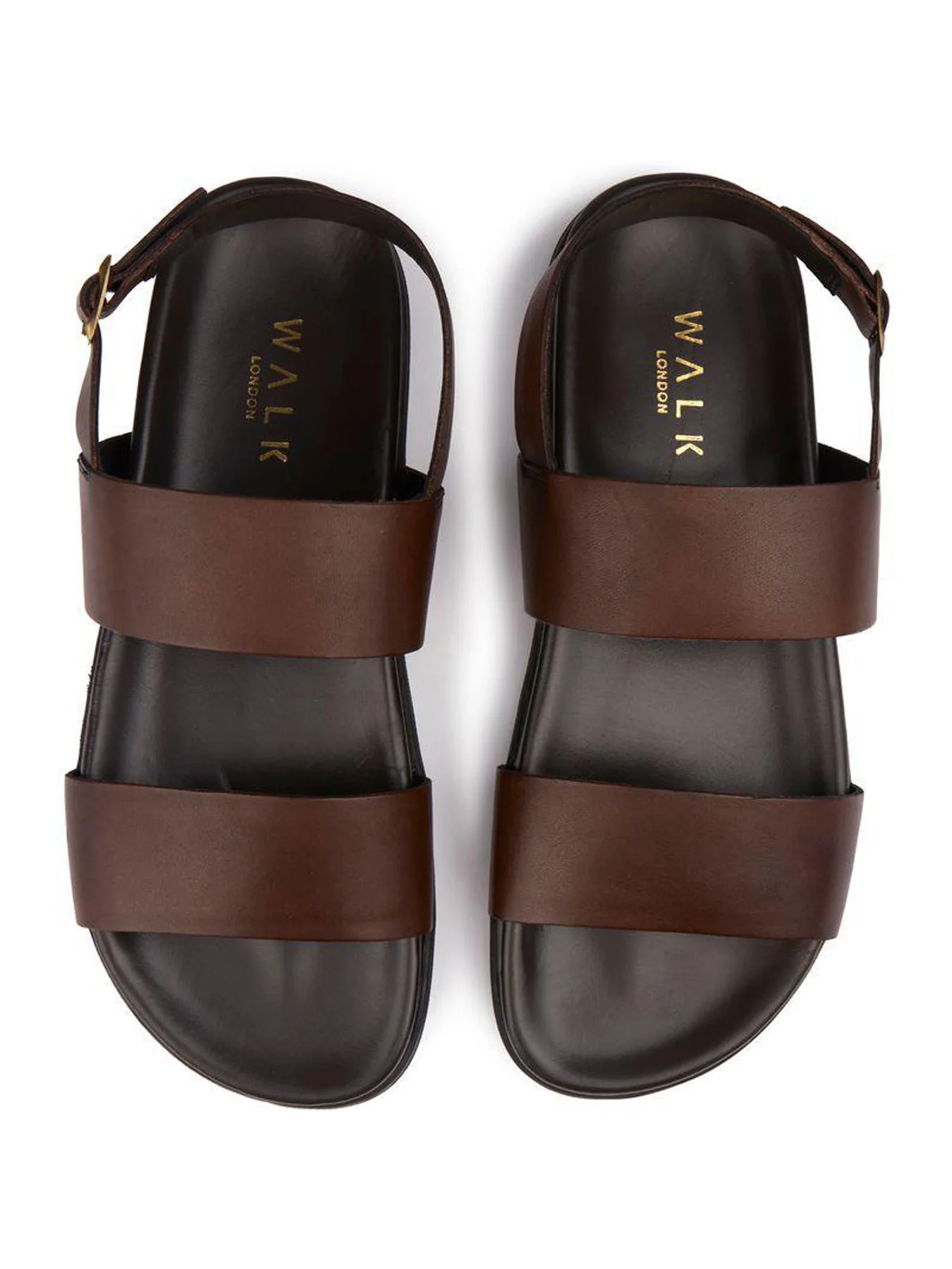 Jackson Leather Sandals Brown - Image 2