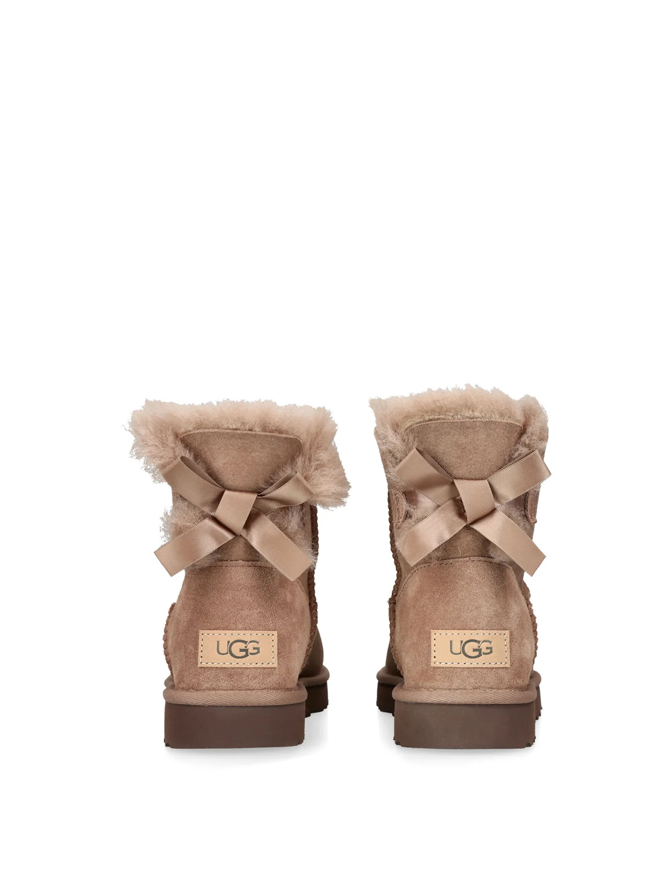 Womens Mini Bailey Bow II Boots Brown - Image 3