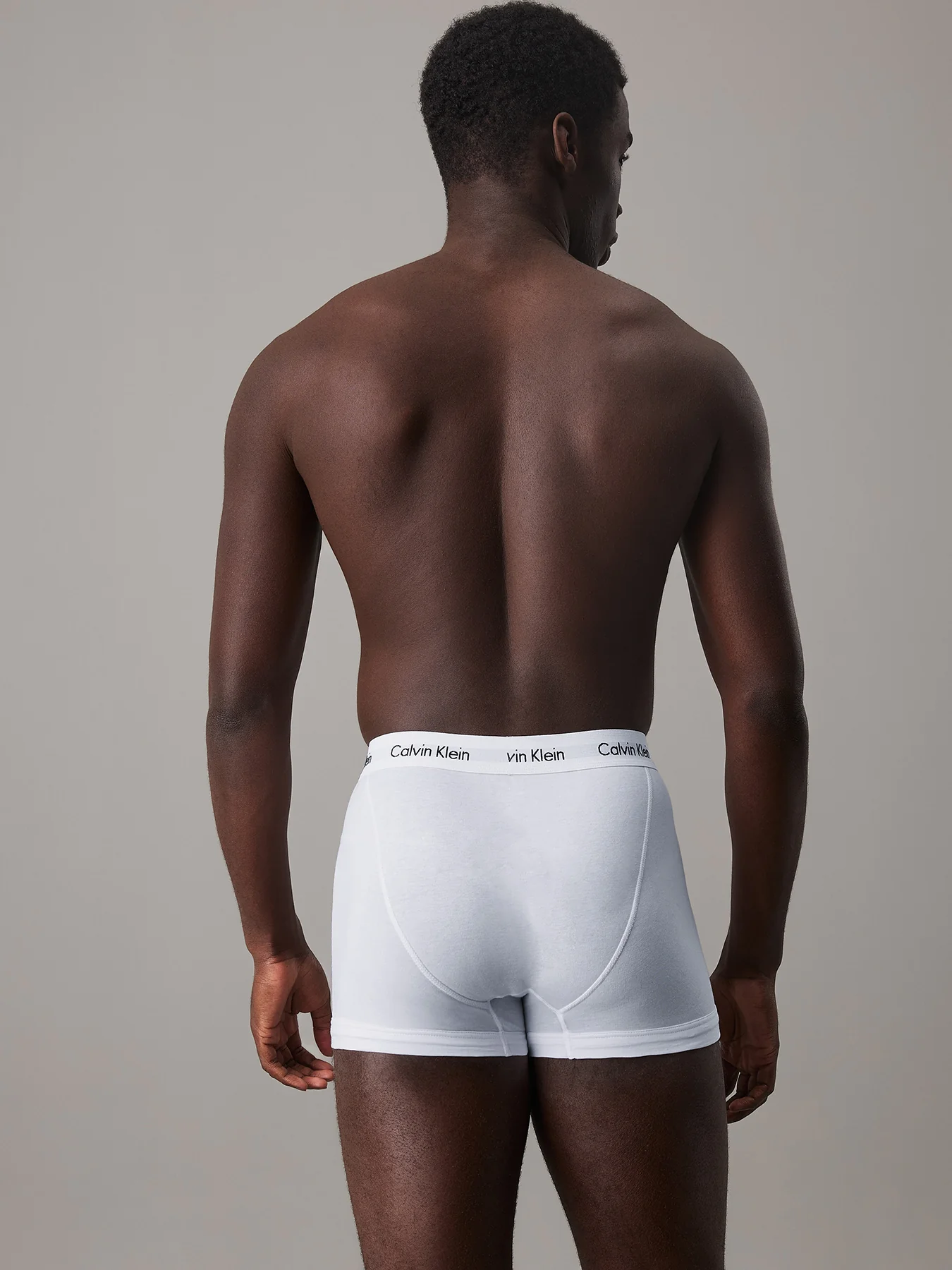 3 Pack Cotton Stretch Trunks White - Image 3