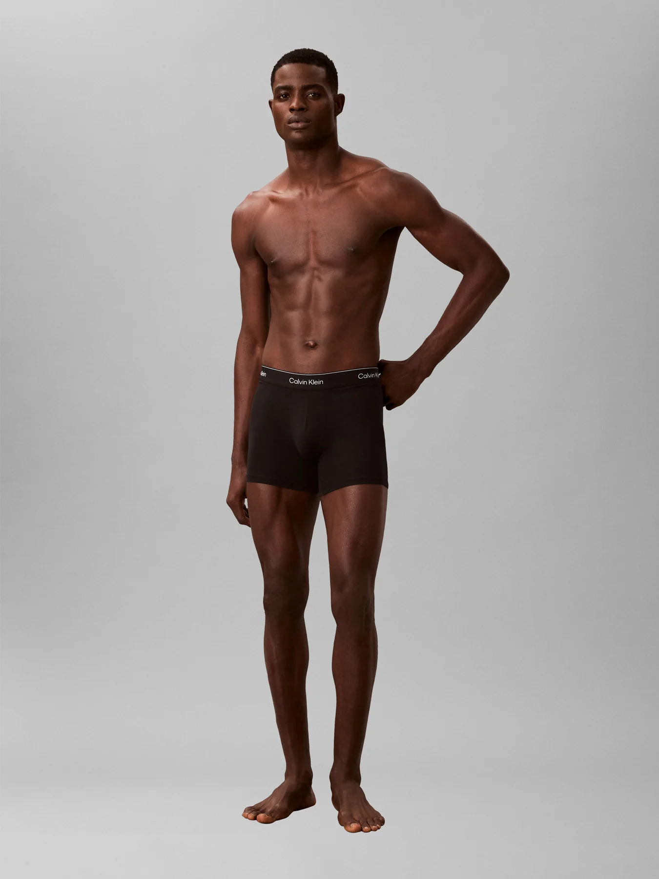 3 Pack Icon Cotton Stretch Trunks Black - Image 2