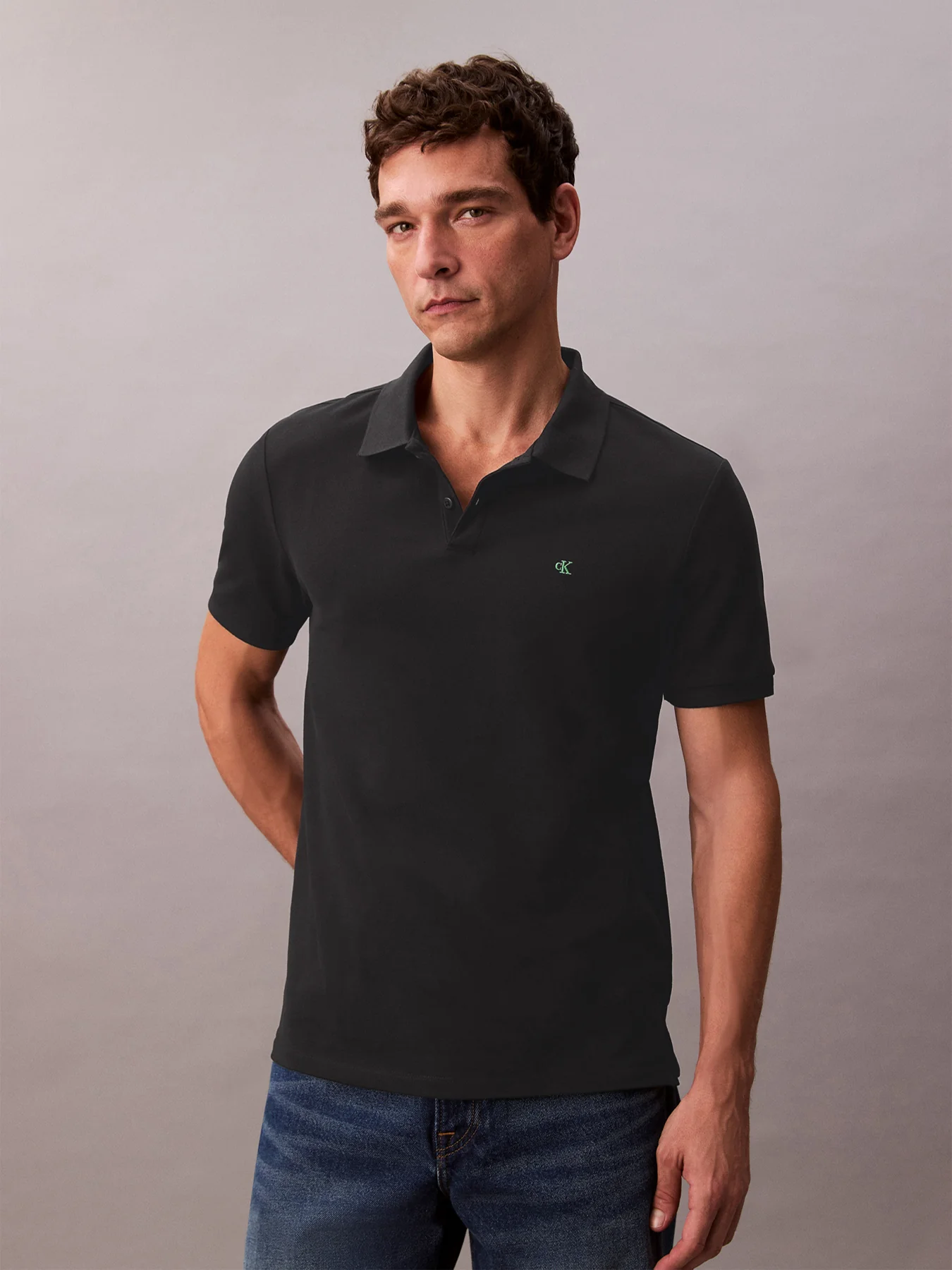 Cotton Pique Classic Polo Shirt - Image 3