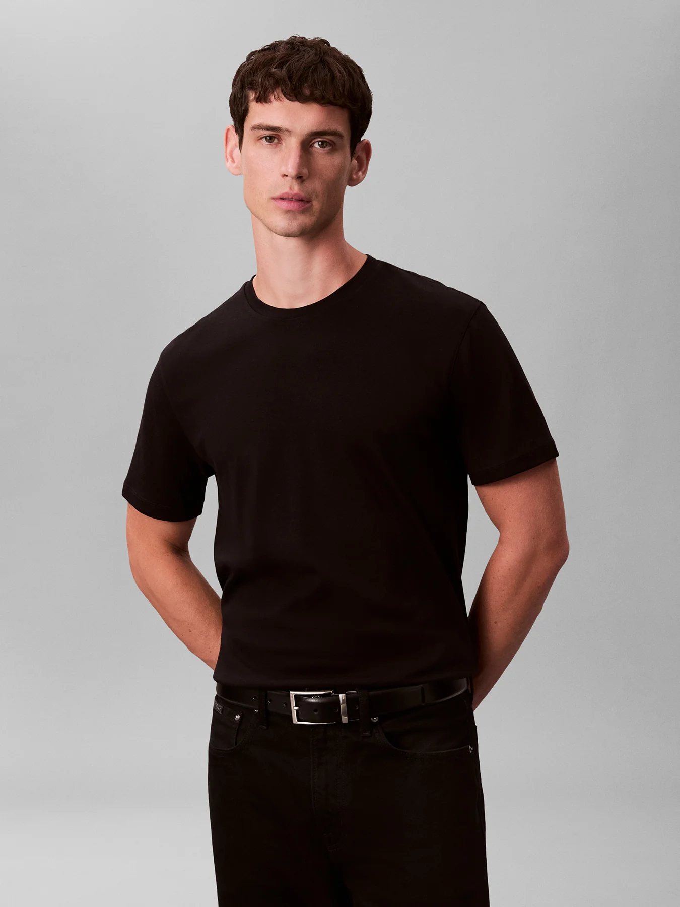Cotton T-Shirt Black - Image 3