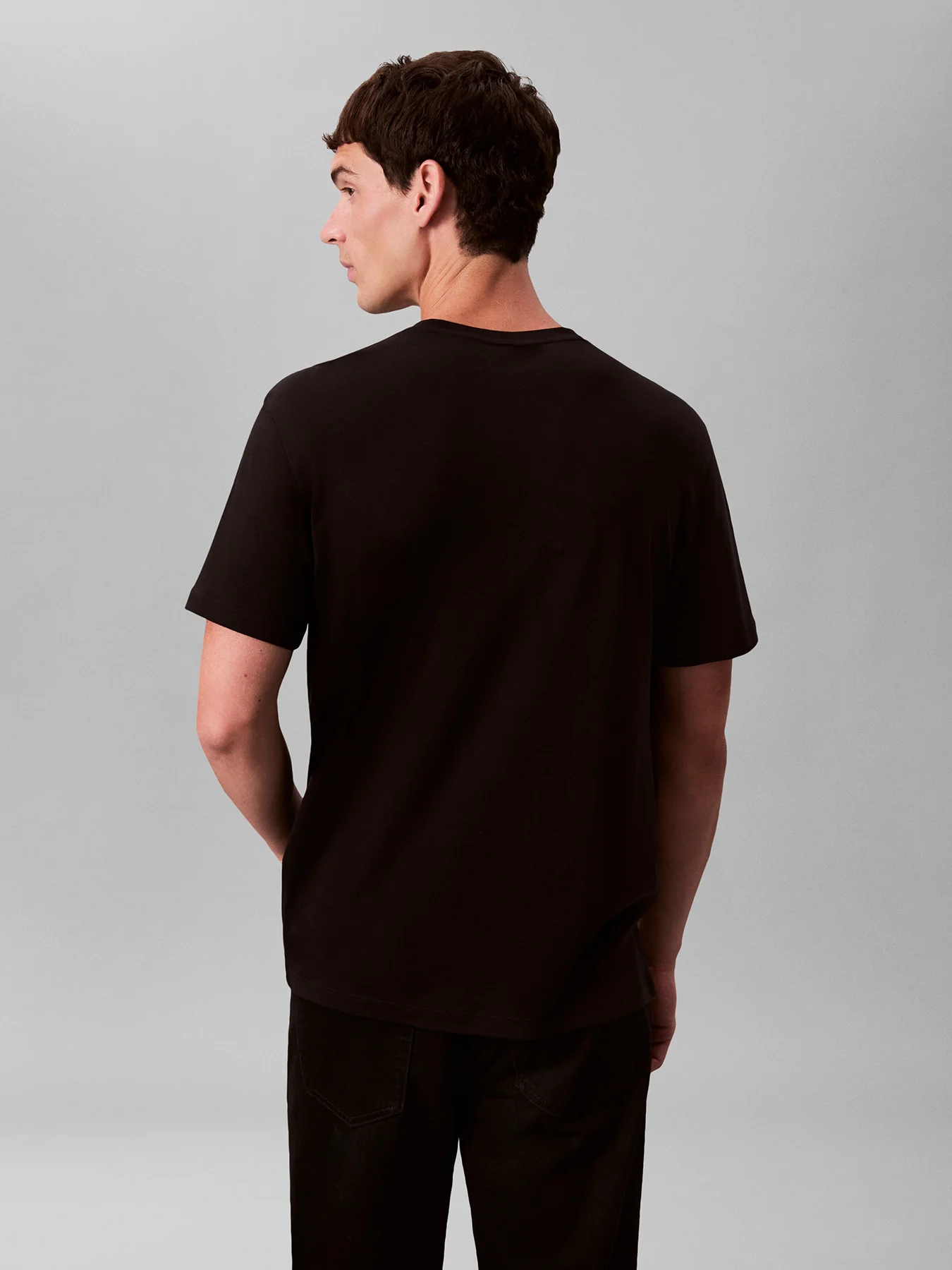 Cotton T-Shirt Black - Image 4