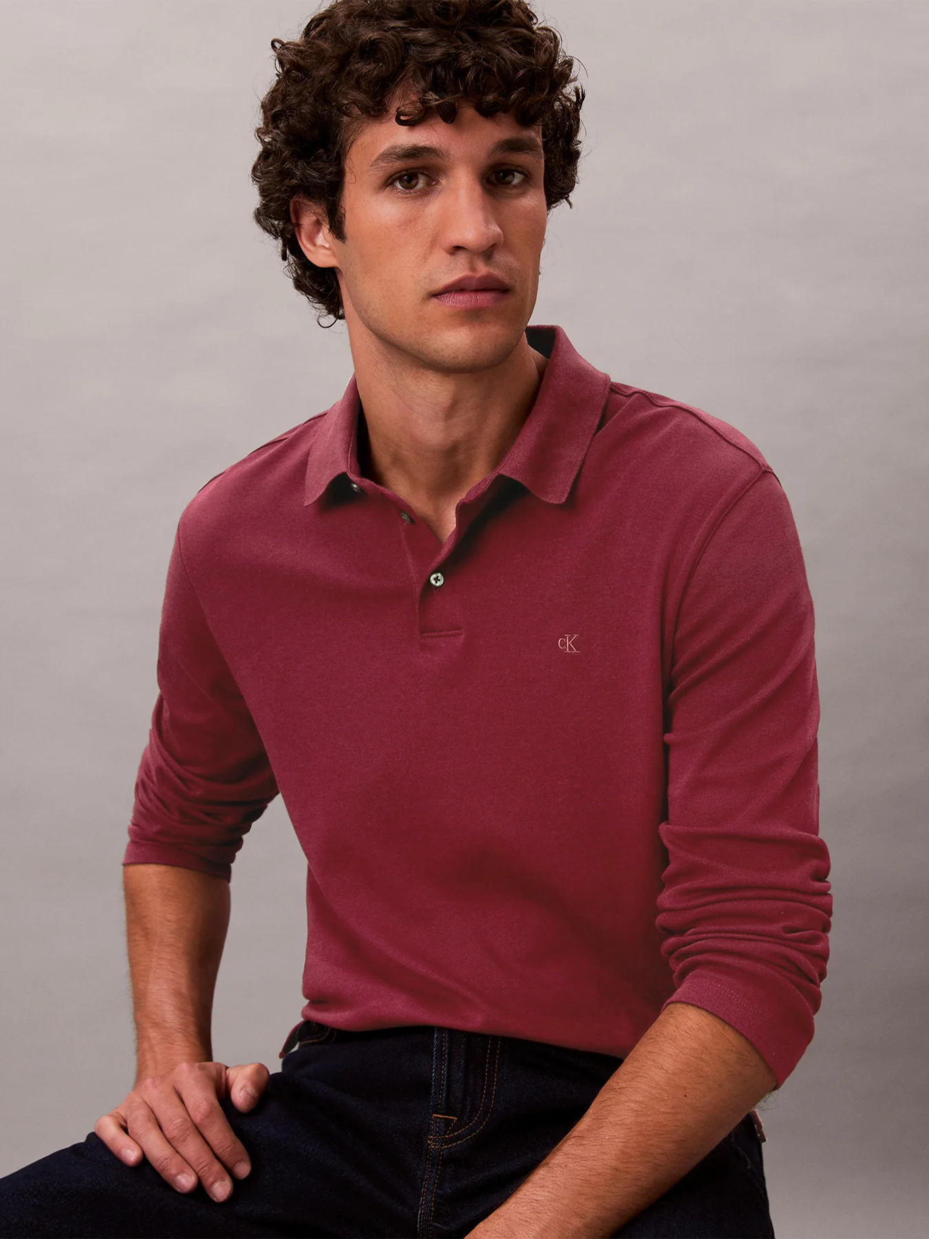 Long Sleeve Polo Shirt - Image 10