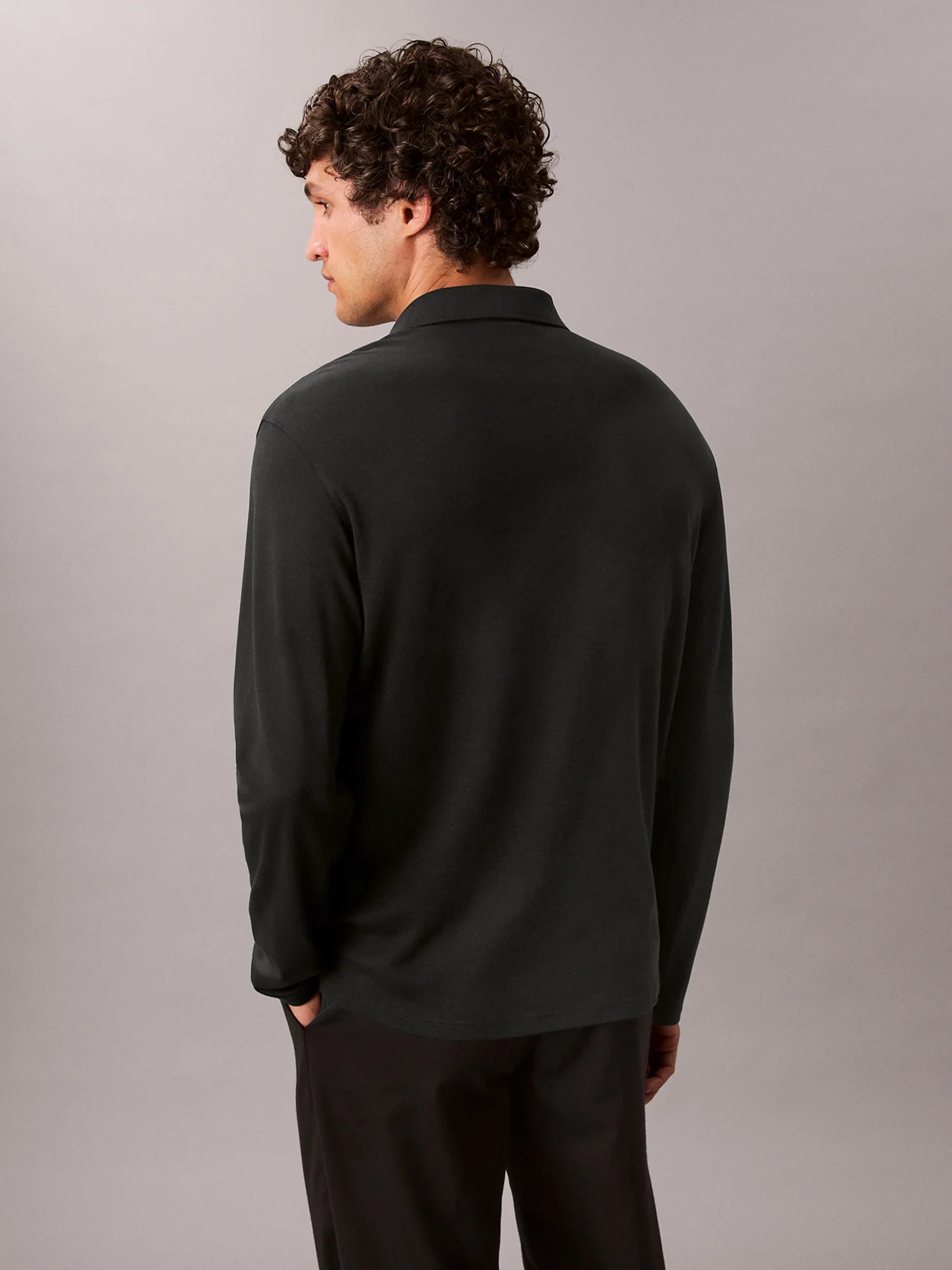 Long Sleeve Polo Shirt - Image 4