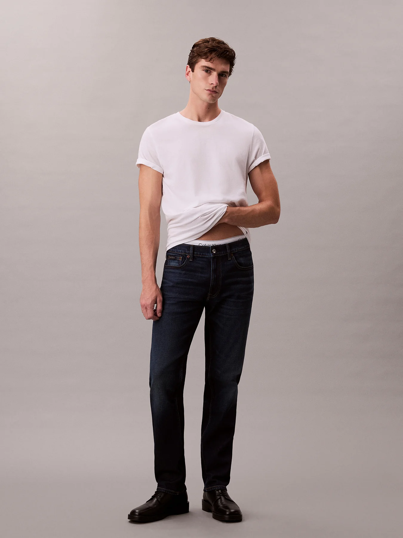 Slim Straight Jeans Blue - Image 3