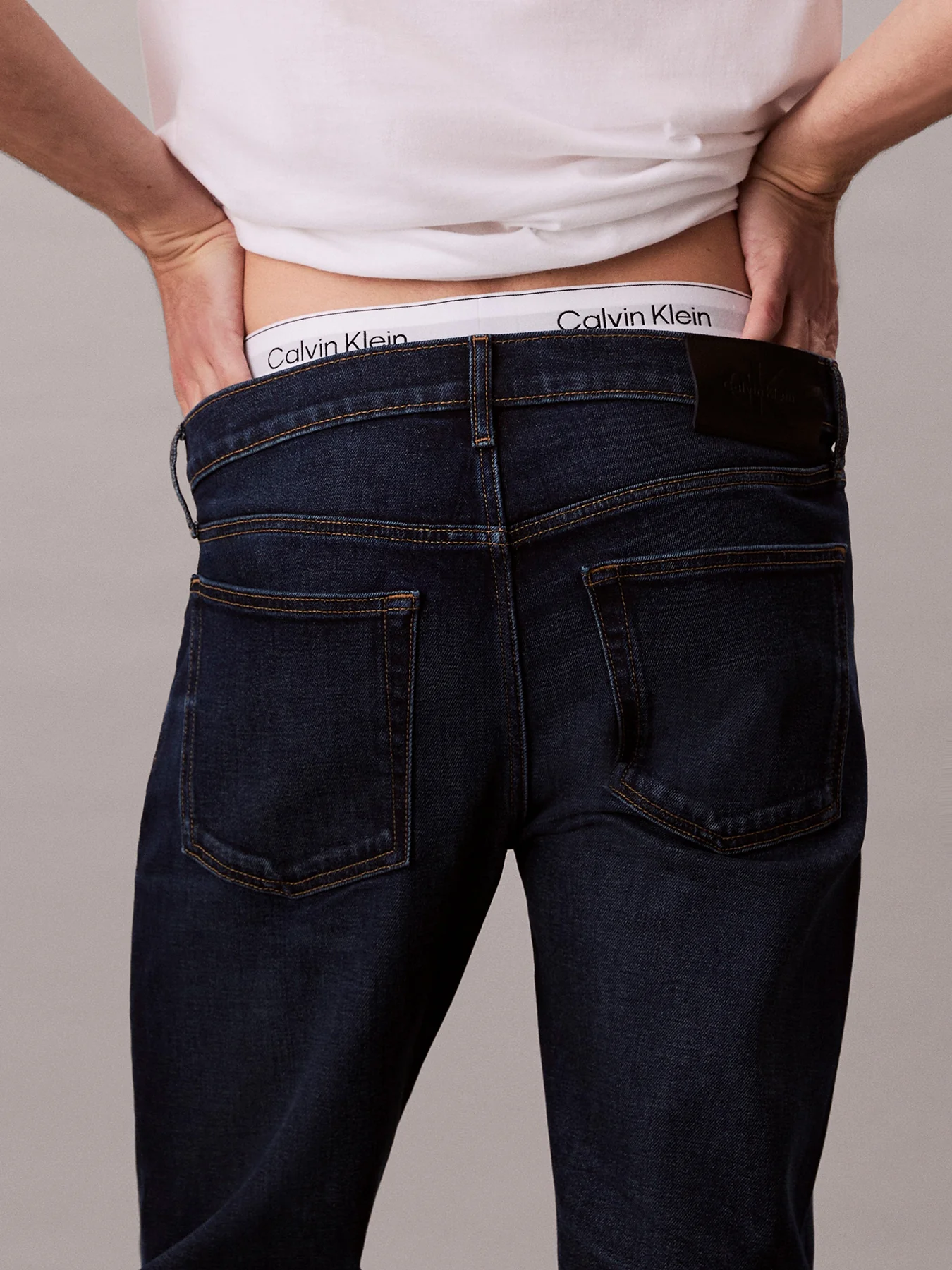 Slim Straight Jeans Blue - Image 5