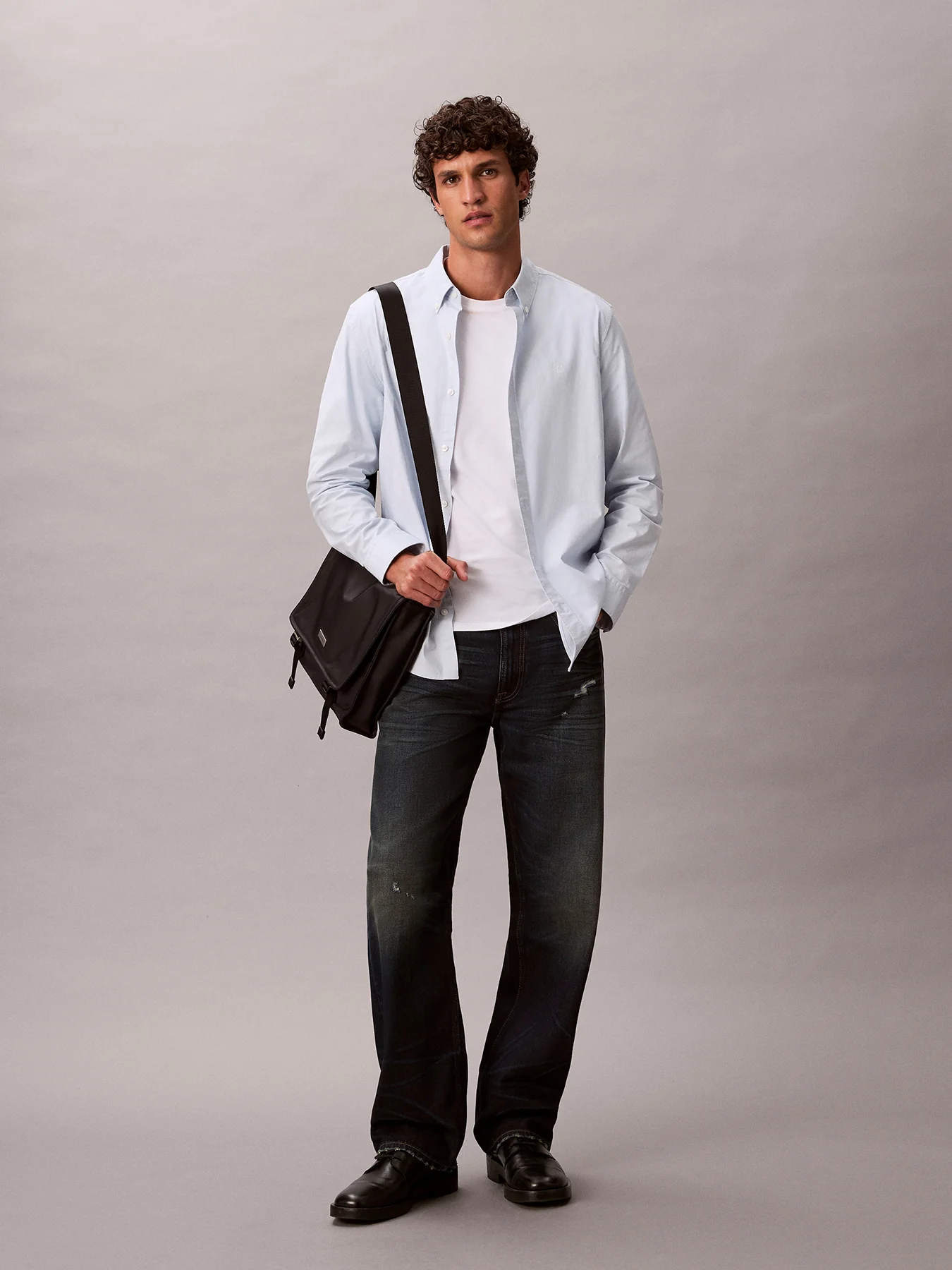 Classic Oxford Button-Down Shirt Blue - Image 5