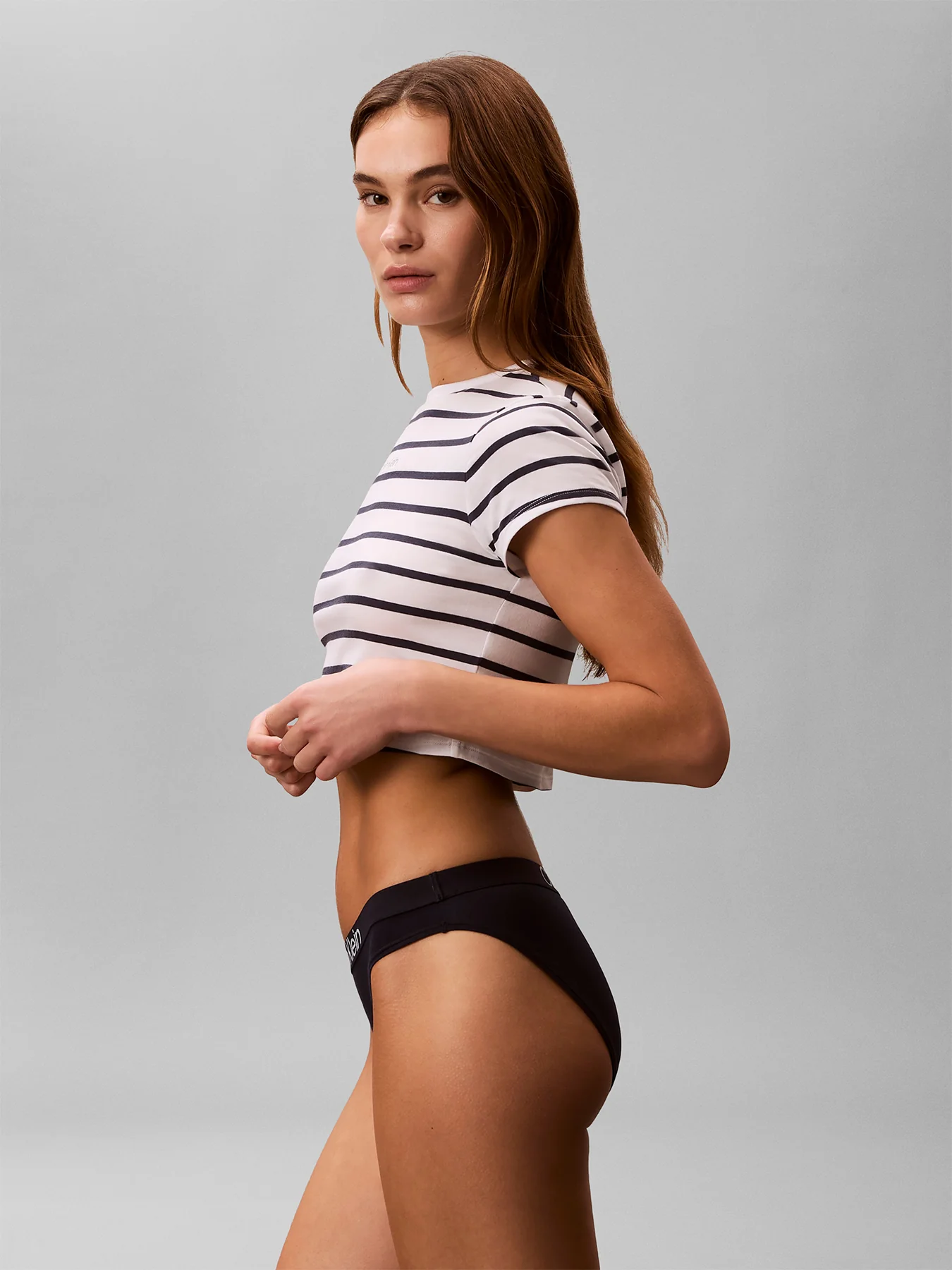 Cotton Stretch Baby Tee Stripe - Image 4