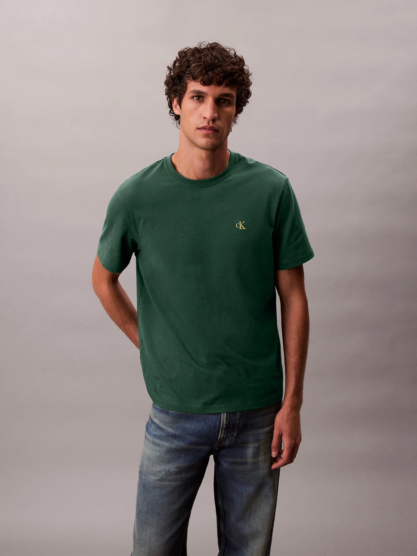 Embroidered Monogram Logo Relaxed T-Shirt - Image 3