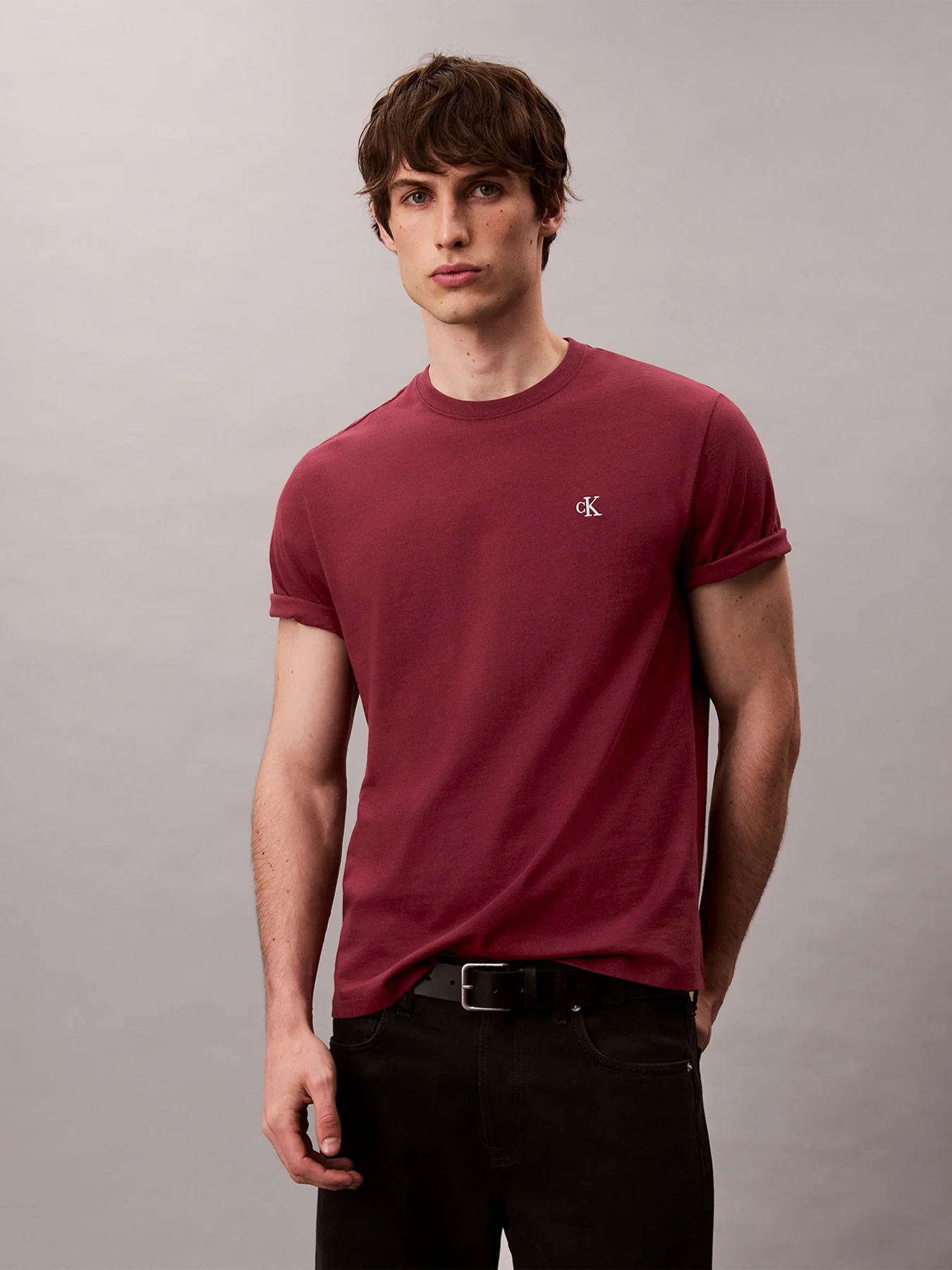 Embroidered Monogram Logo Relaxed T-Shirt - Image 8