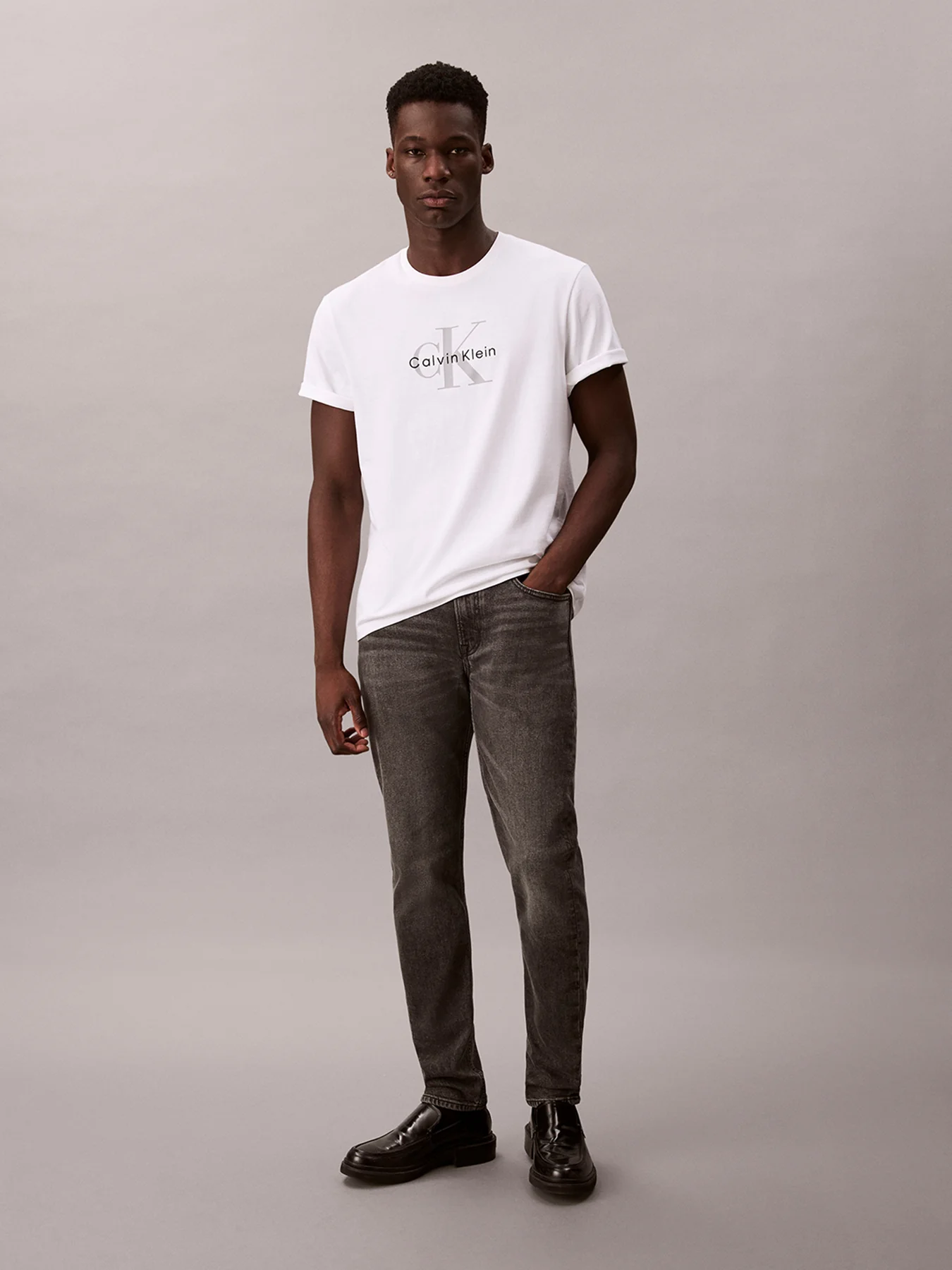 Slim Taper Jeans Grey - Image 2