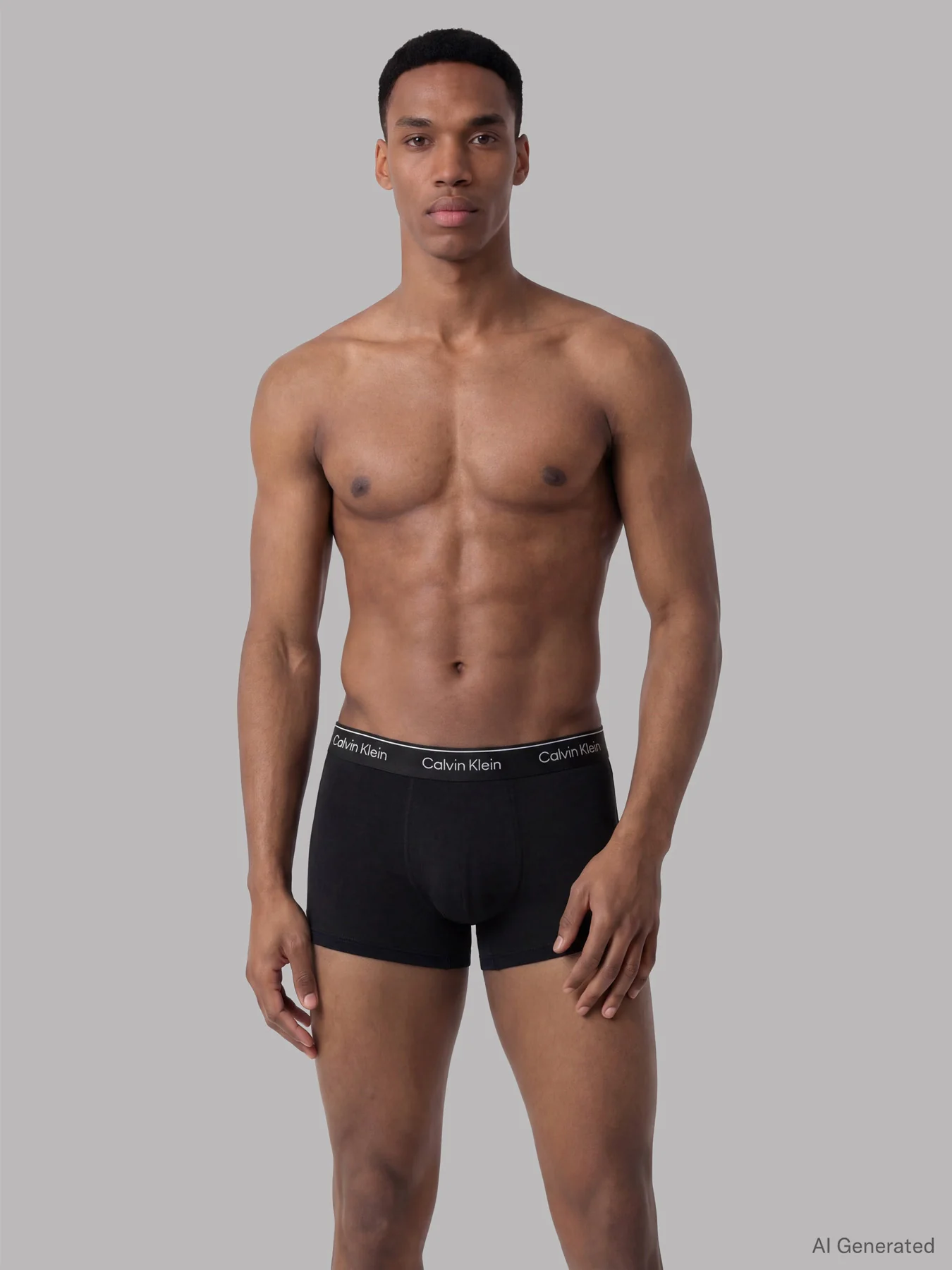 Icon Cotton Stretch Relaxed Trunks 3-Pack Black - Image 2