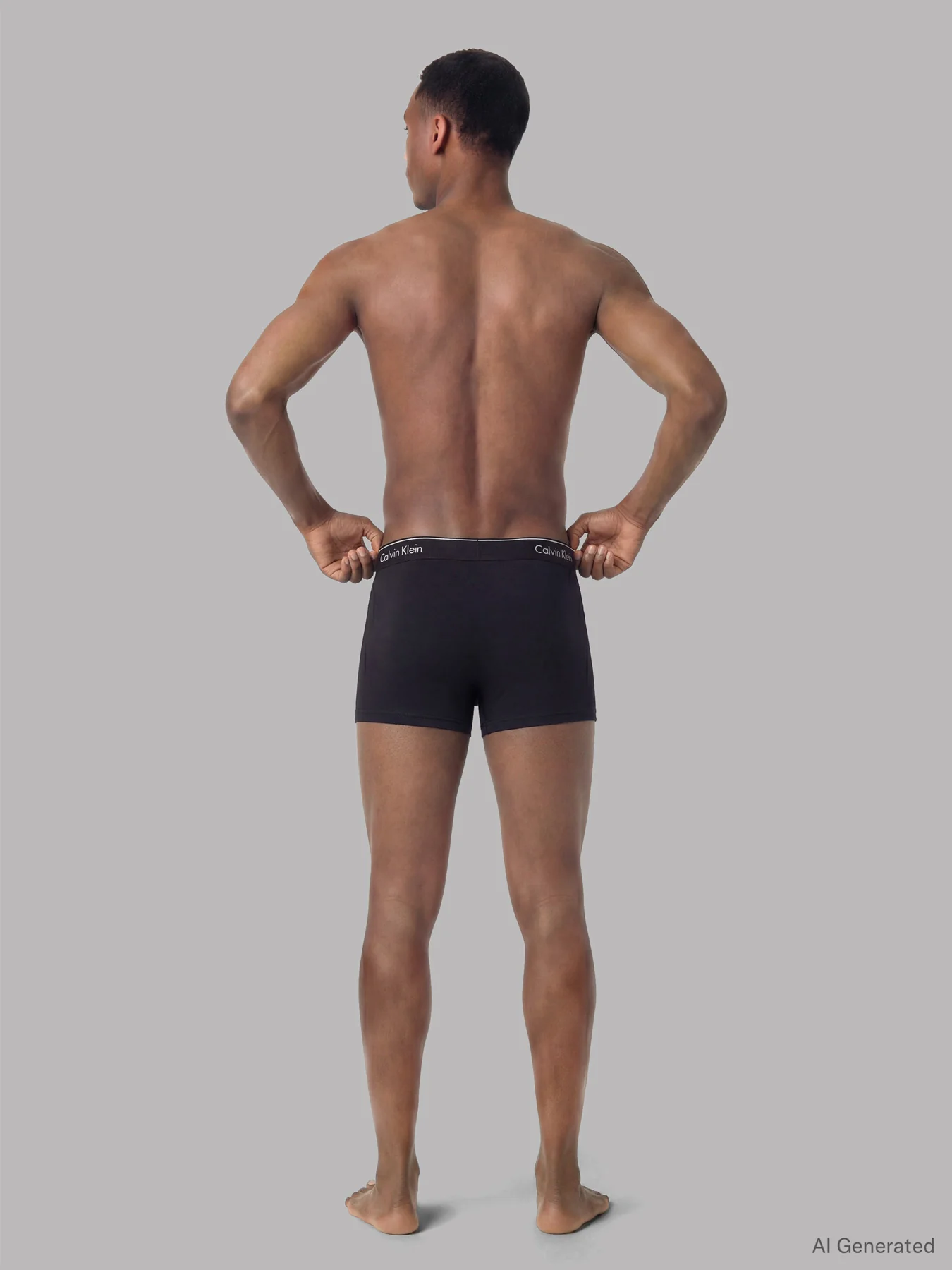 Icon Cotton Stretch Relaxed Trunks 3-Pack Black - Image 3