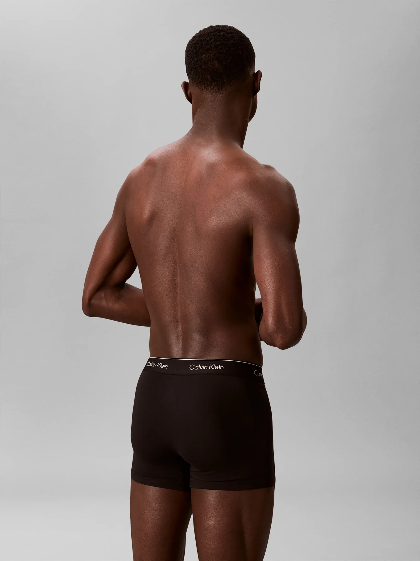 Icon Cotton Relaxed Fit Trunks 3 Pack Black - Image 3