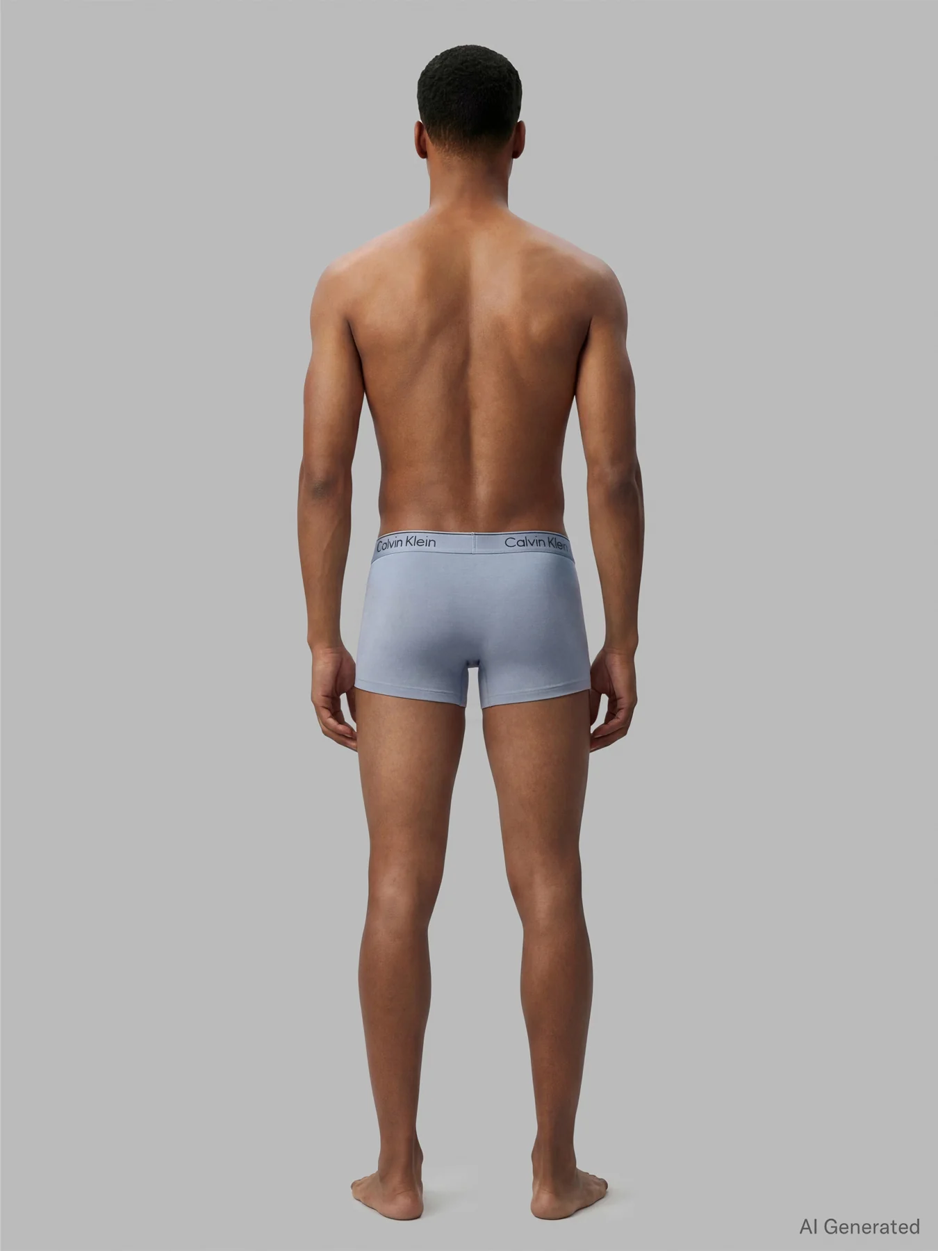 Icon Cotton Stretch Trunks 3 Pack Blue - Image 2