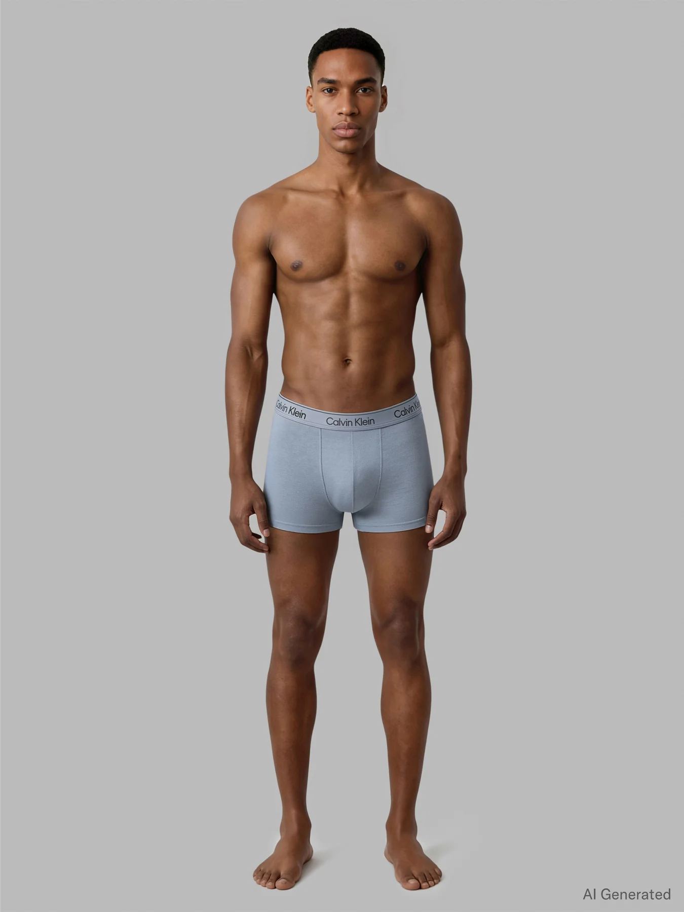 Icon Cotton Stretch Trunks 3 Pack Blue - Image 3