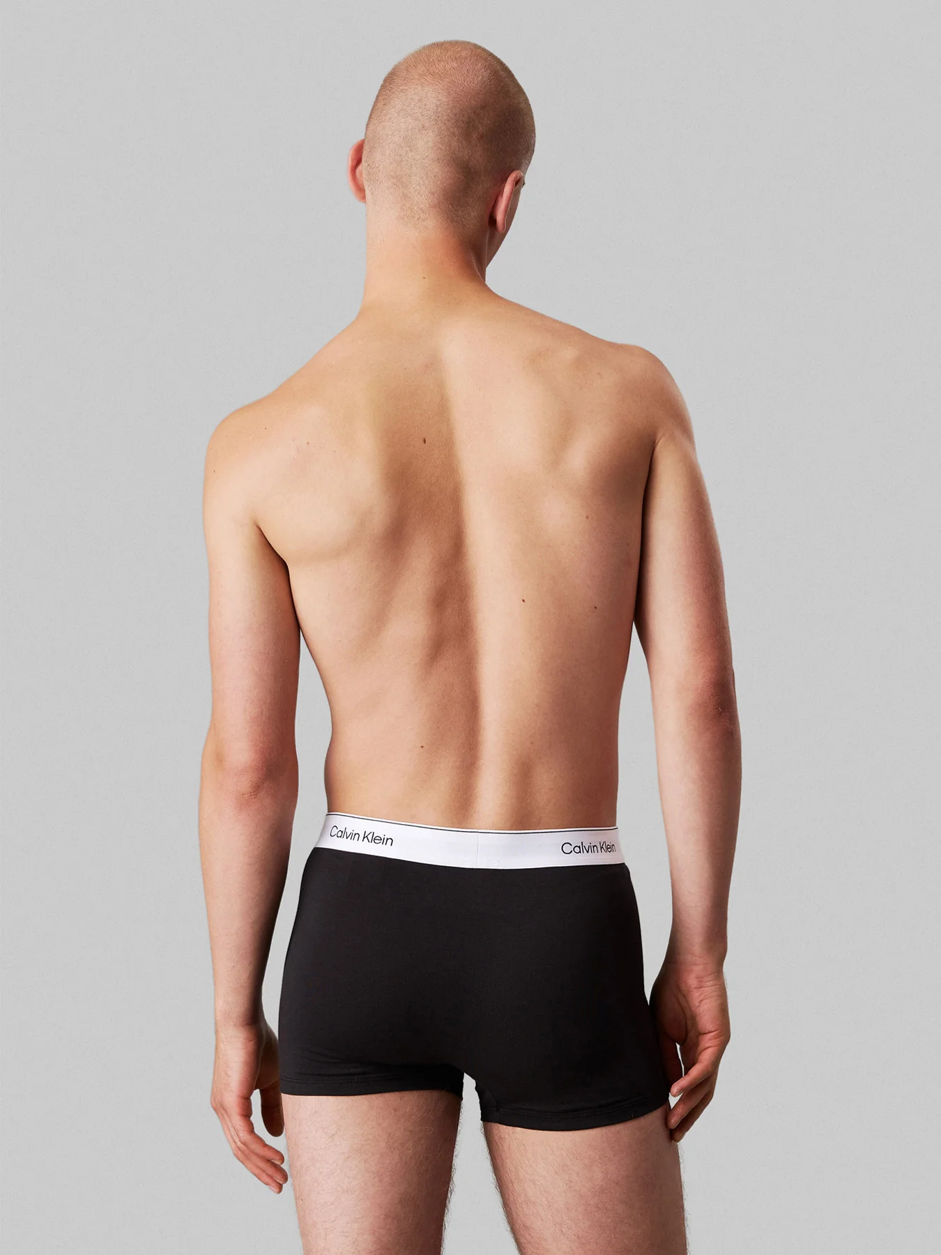 3 Pack Icon Cotton Stretch Trunks Blue - Image 3