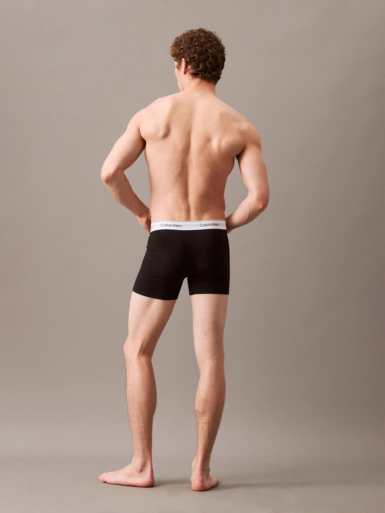 3 Pack Icon Cotton Stretch Trunks Grey - Image 3