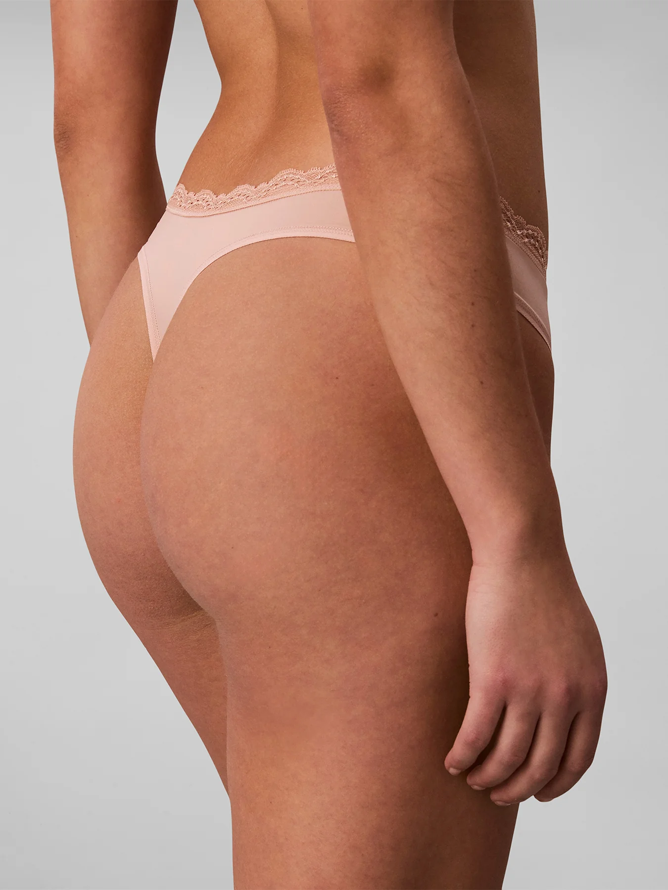 Microfibre Stretch Thong Pink - Image 3