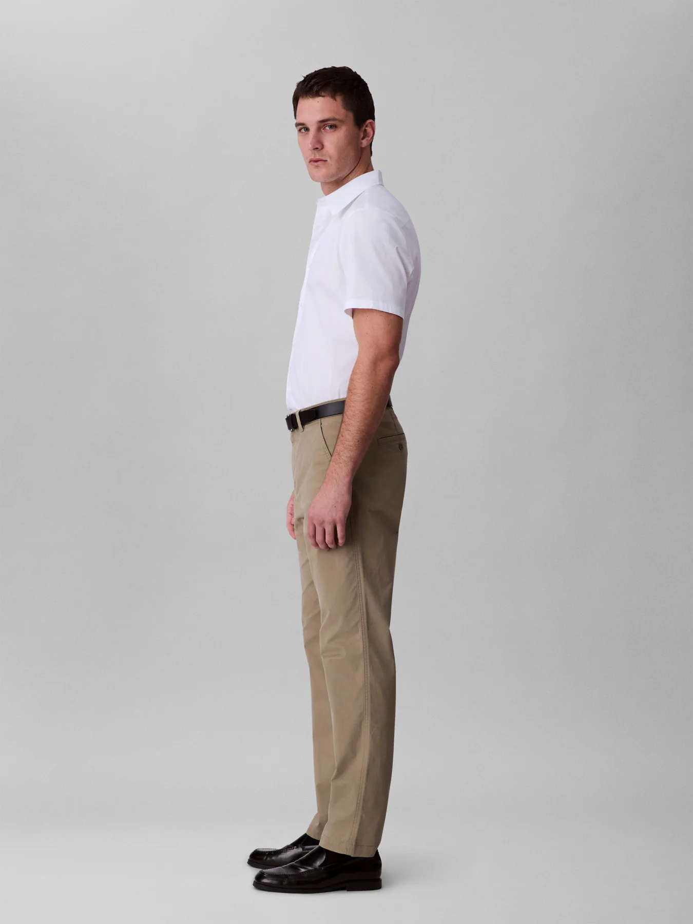 Slim Stretch Cotton Chino Trousers - Image 4
