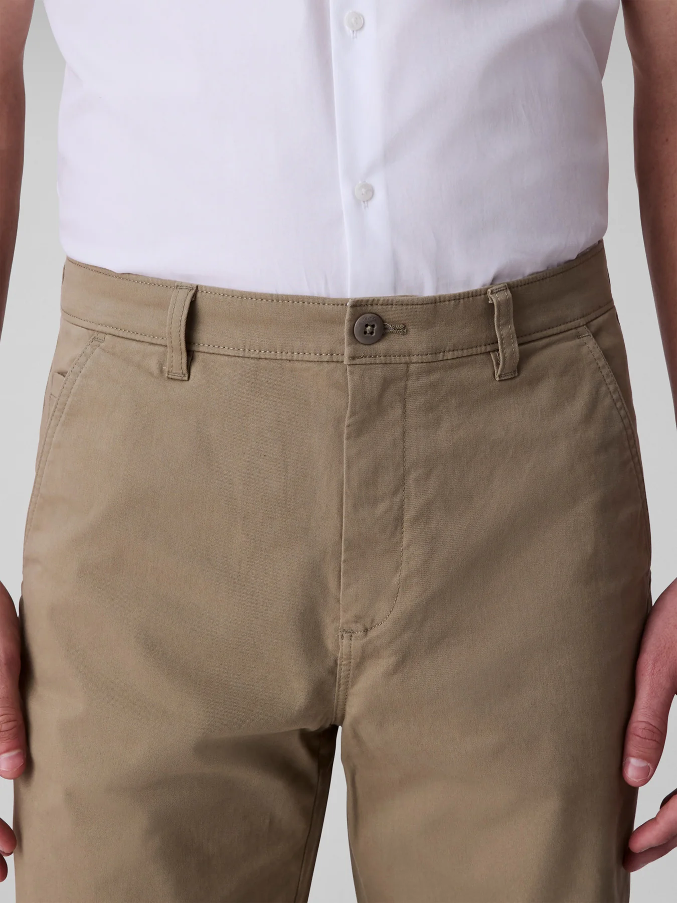 Slim Stretch Cotton Chino Trousers - Image 5