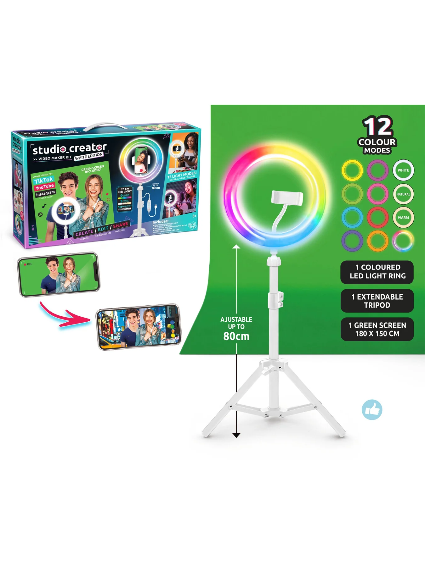 Studio Creator Video Maker Kit White Edition - Image 2