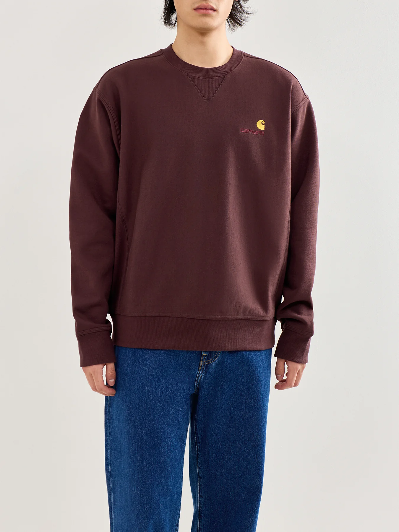 American Script Sweatshirt Brown - Image 4
