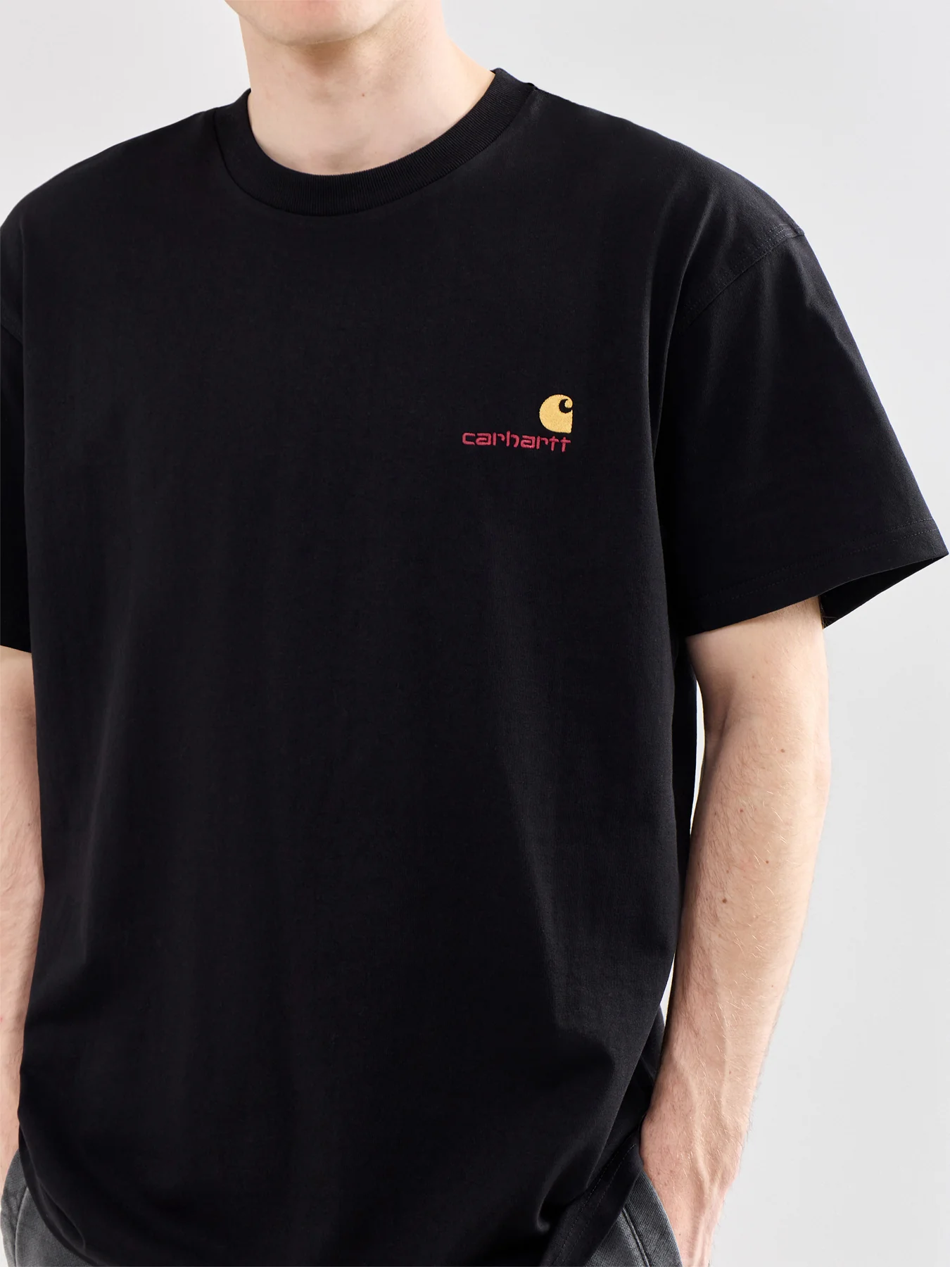 American Script T-Shirt in Black - Image 3
